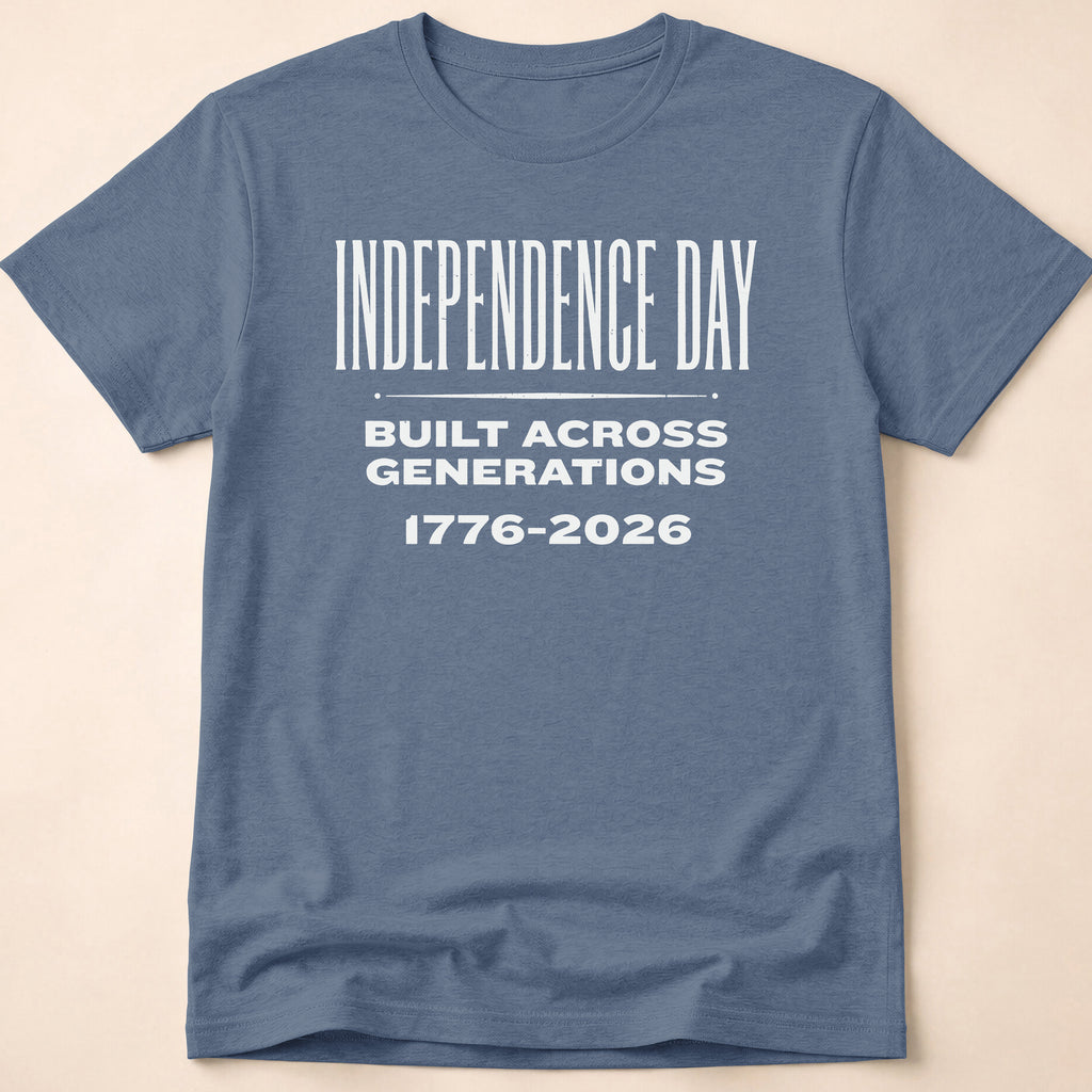 Independence Day Built Across Generations 2026 T-Shirt