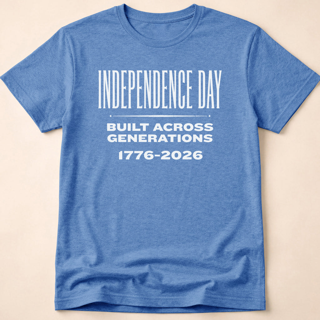 Independence Day Built Across Generations 2026 T-Shirt