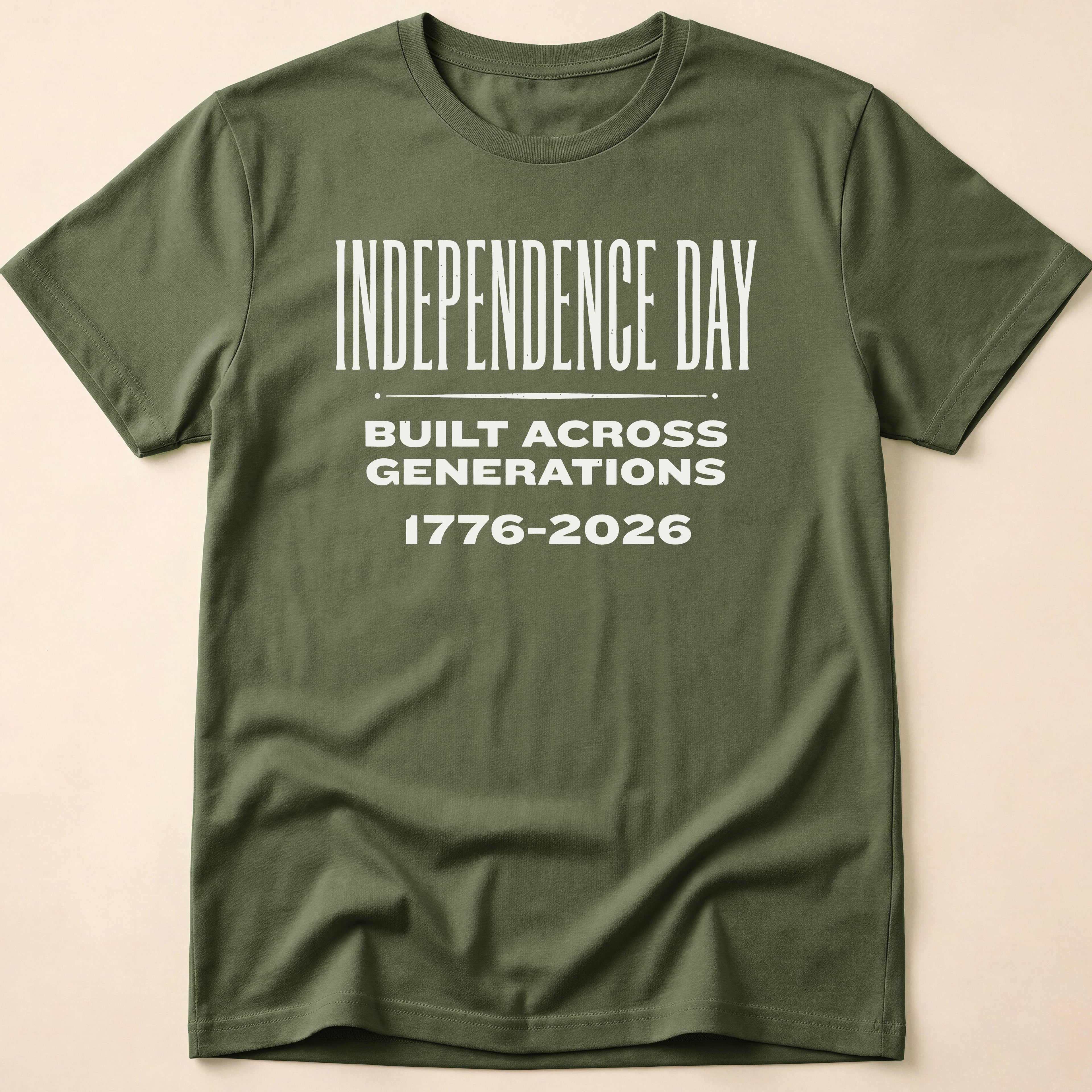 Independence Day Built Across Generations 2026 T-Shirt