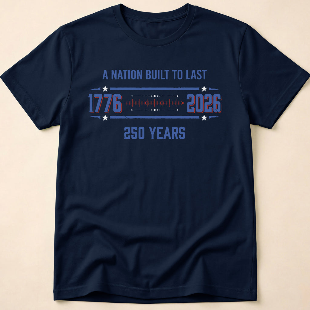 A Nation Built To Last America 250 T-Shirt