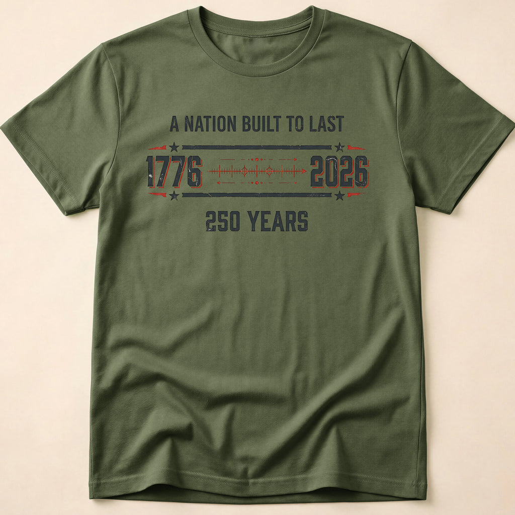 A Nation Built To Last America 250 T-Shirt