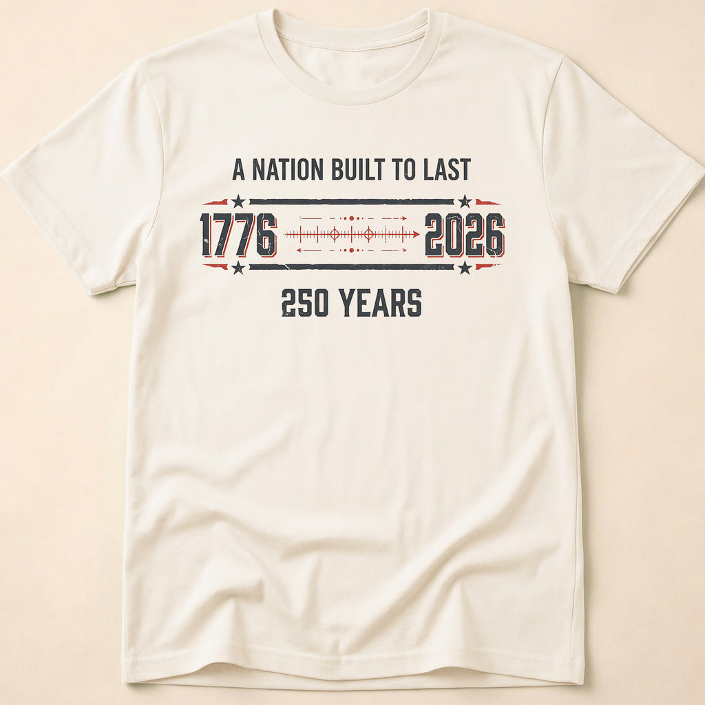 A Nation Built To Last America 250 T-Shirt