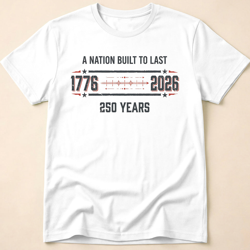 A Nation Built To Last America 250 T-Shirt
