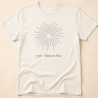 1776 Forever Free Fireworks Patriotic T-Shirt