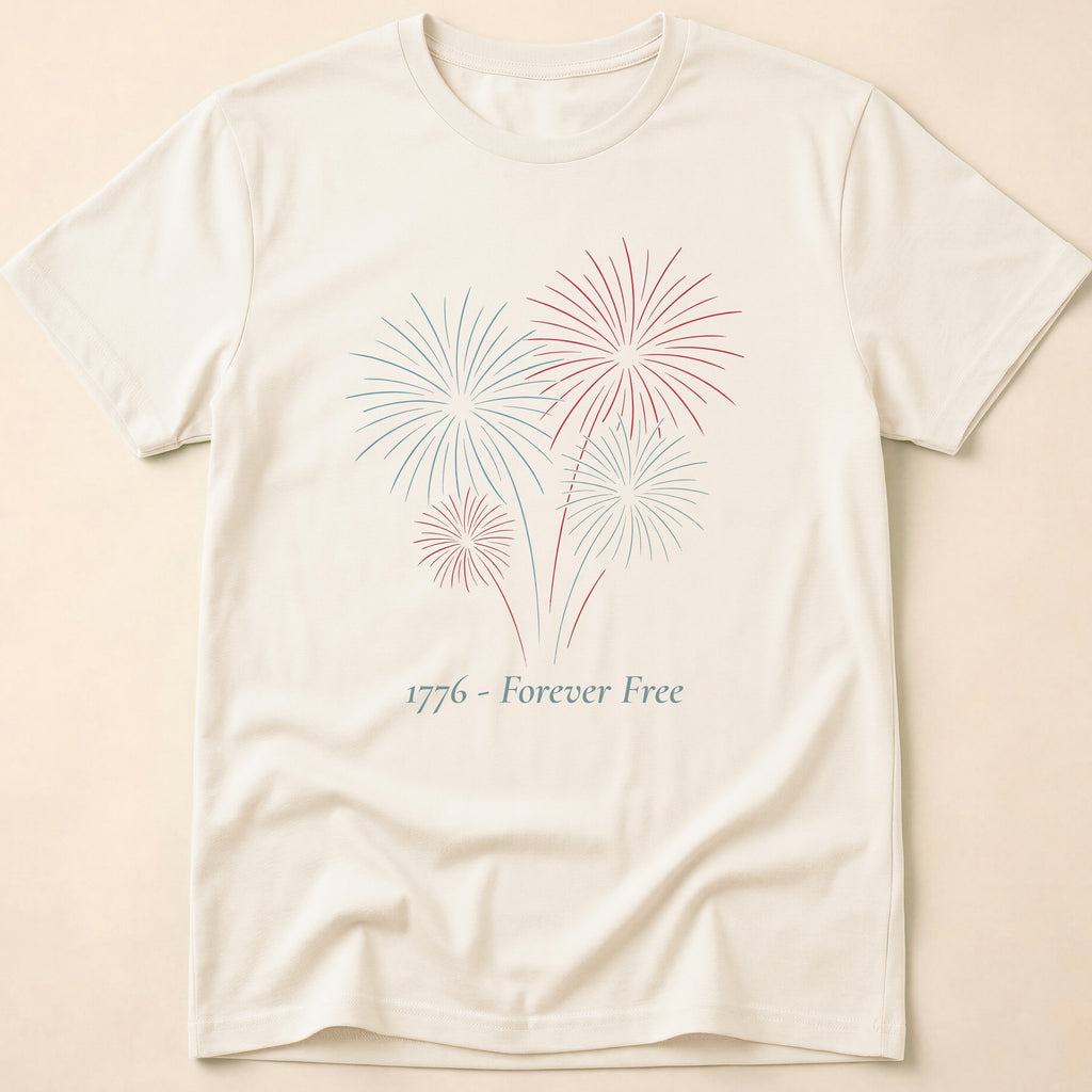 1776 Forever Free Grand Finale Fireworks T-Shirt