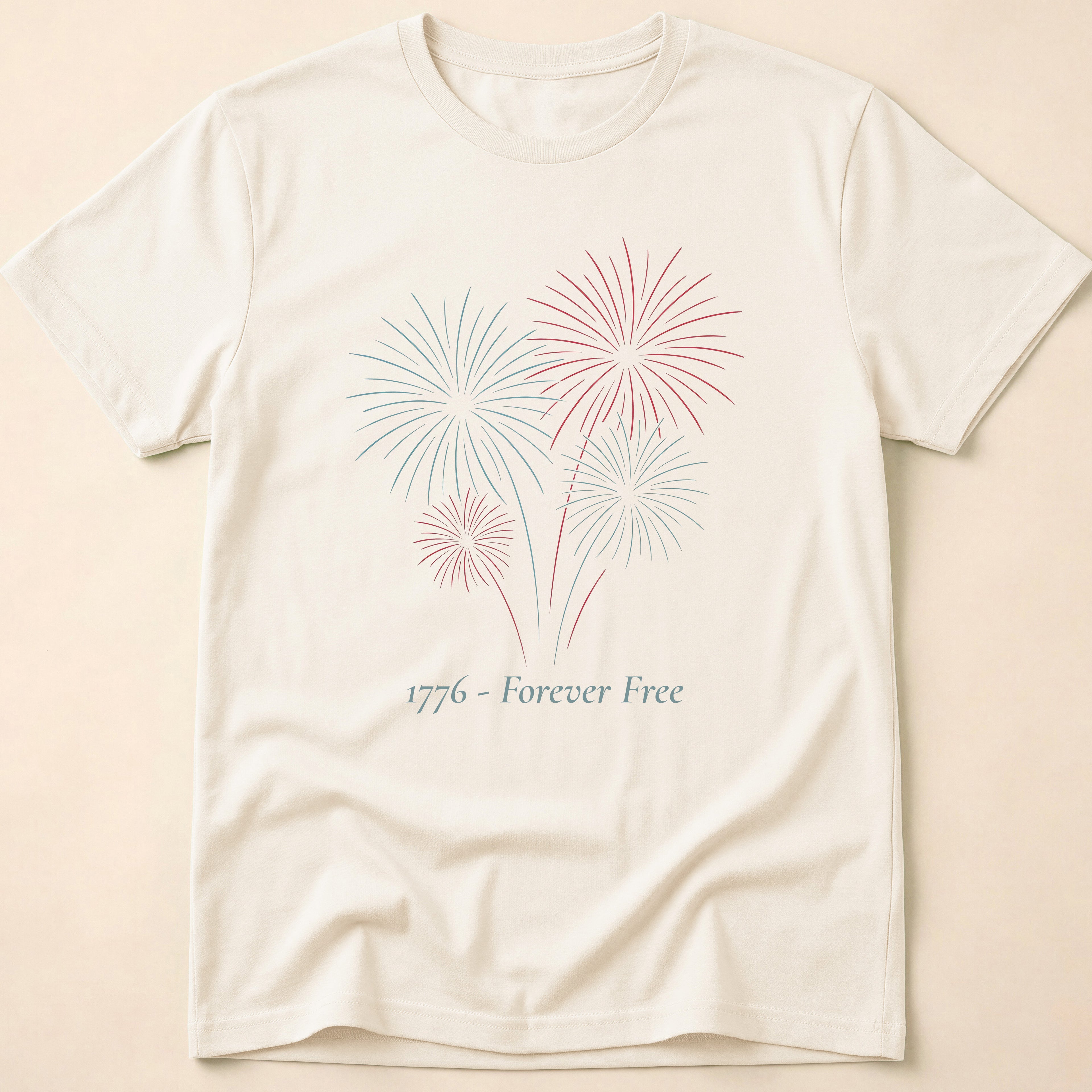 1776 Forever Free Grand Finale Fireworks T-Shirt