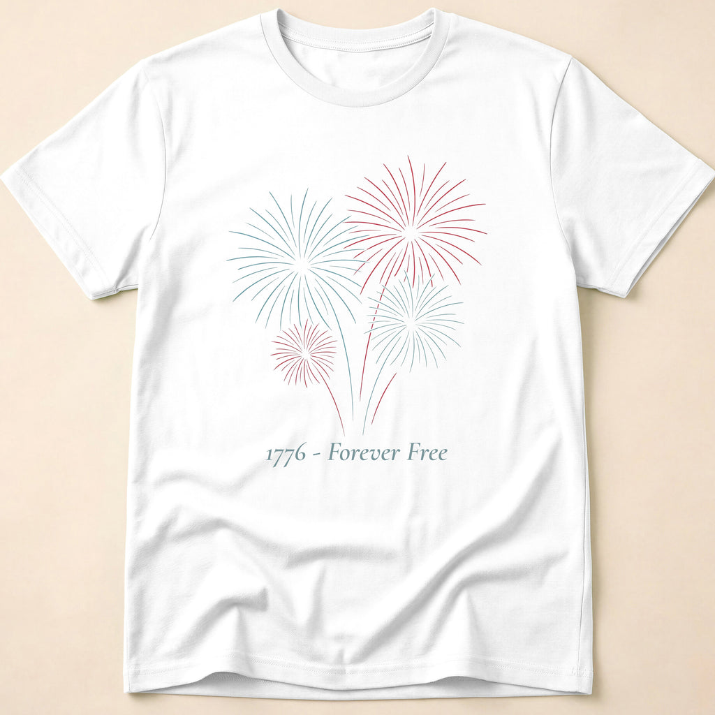 1776 Forever Free Grand Finale Fireworks T-Shirt