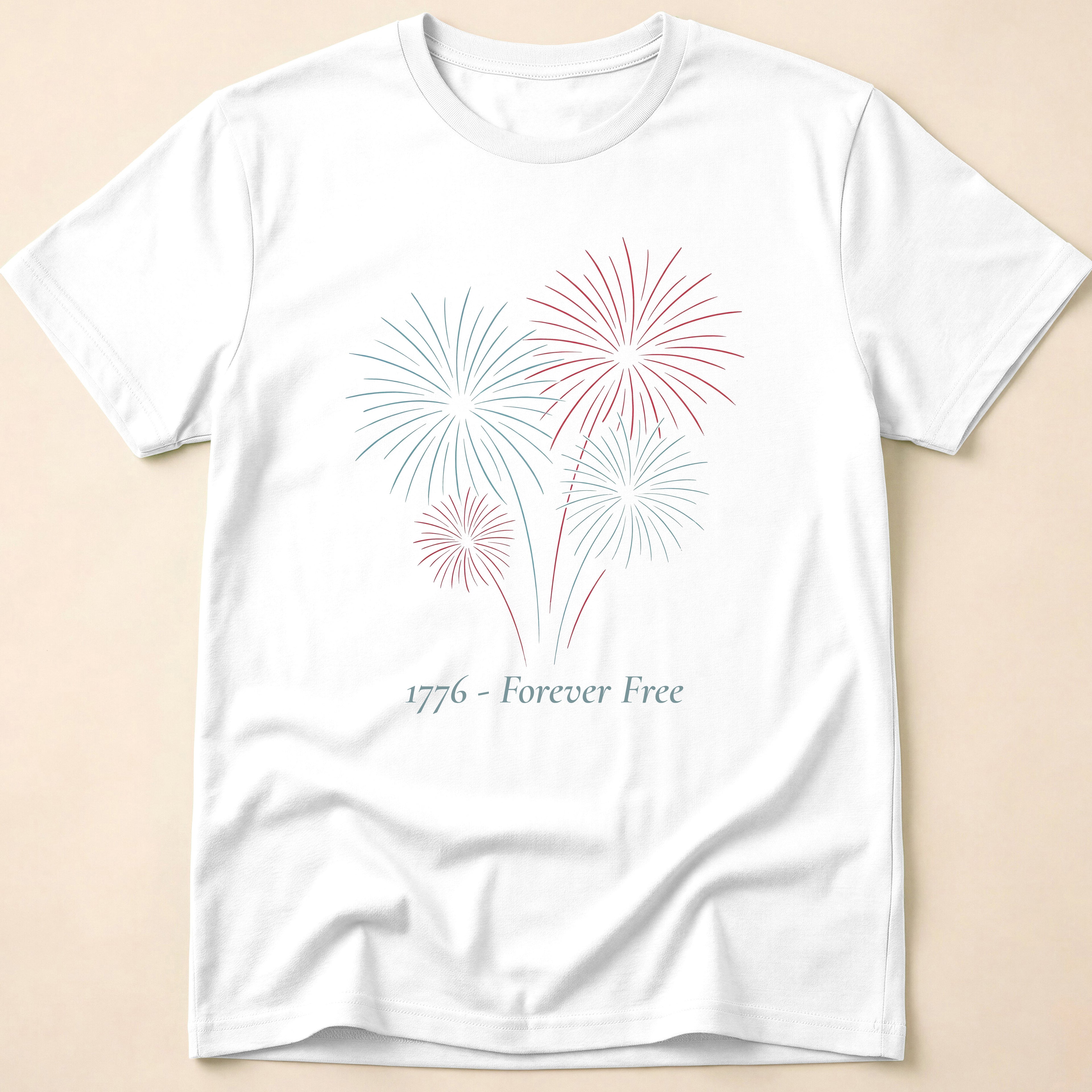 1776 Forever Free Grand Finale Fireworks T-Shirt