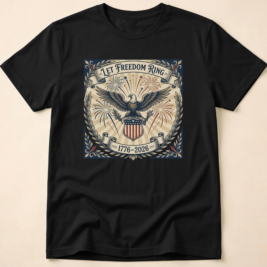 Vintage Let Freedom Ring 2026 Eagle T-Shirt