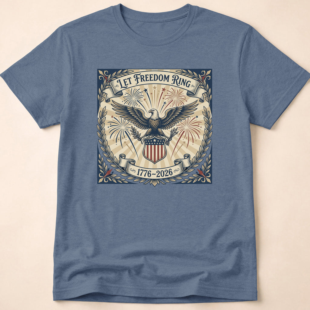 Vintage Let Freedom Ring 2026 Eagle T-Shirt