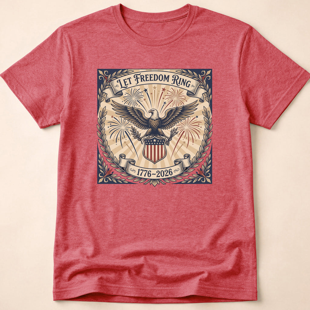 Vintage Let Freedom Ring 2026 Eagle T-Shirt