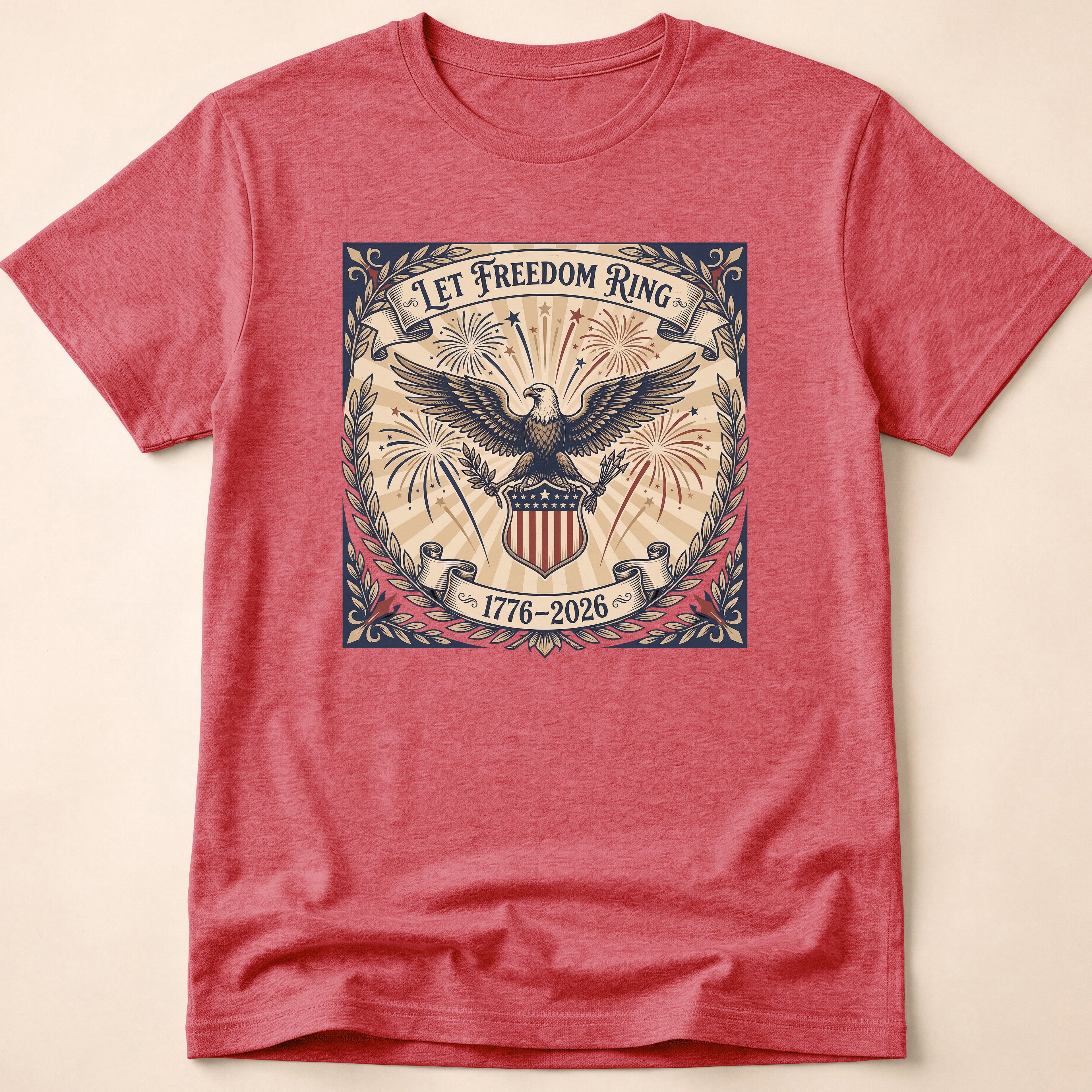 Vintage Let Freedom Ring 2026 Eagle T-Shirt
