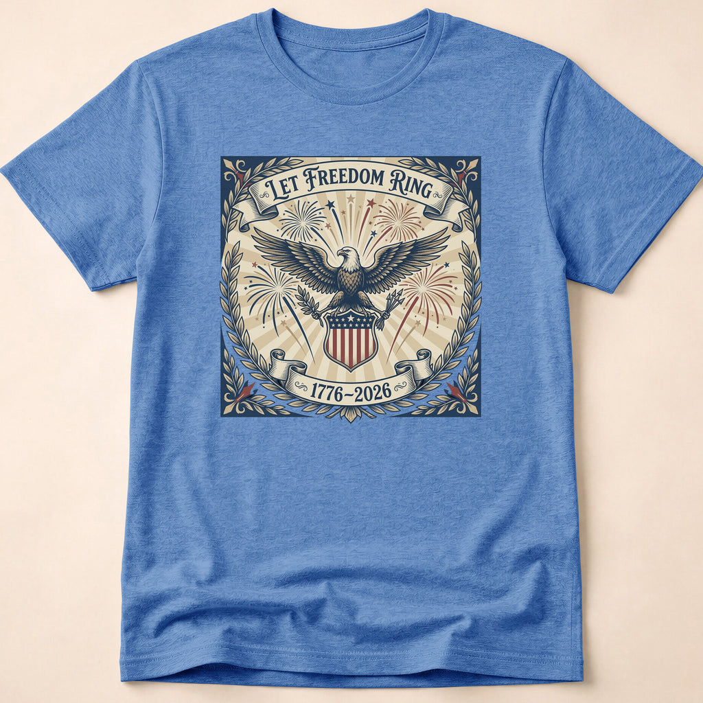 Vintage Let Freedom Ring 2026 Eagle T-Shirt
