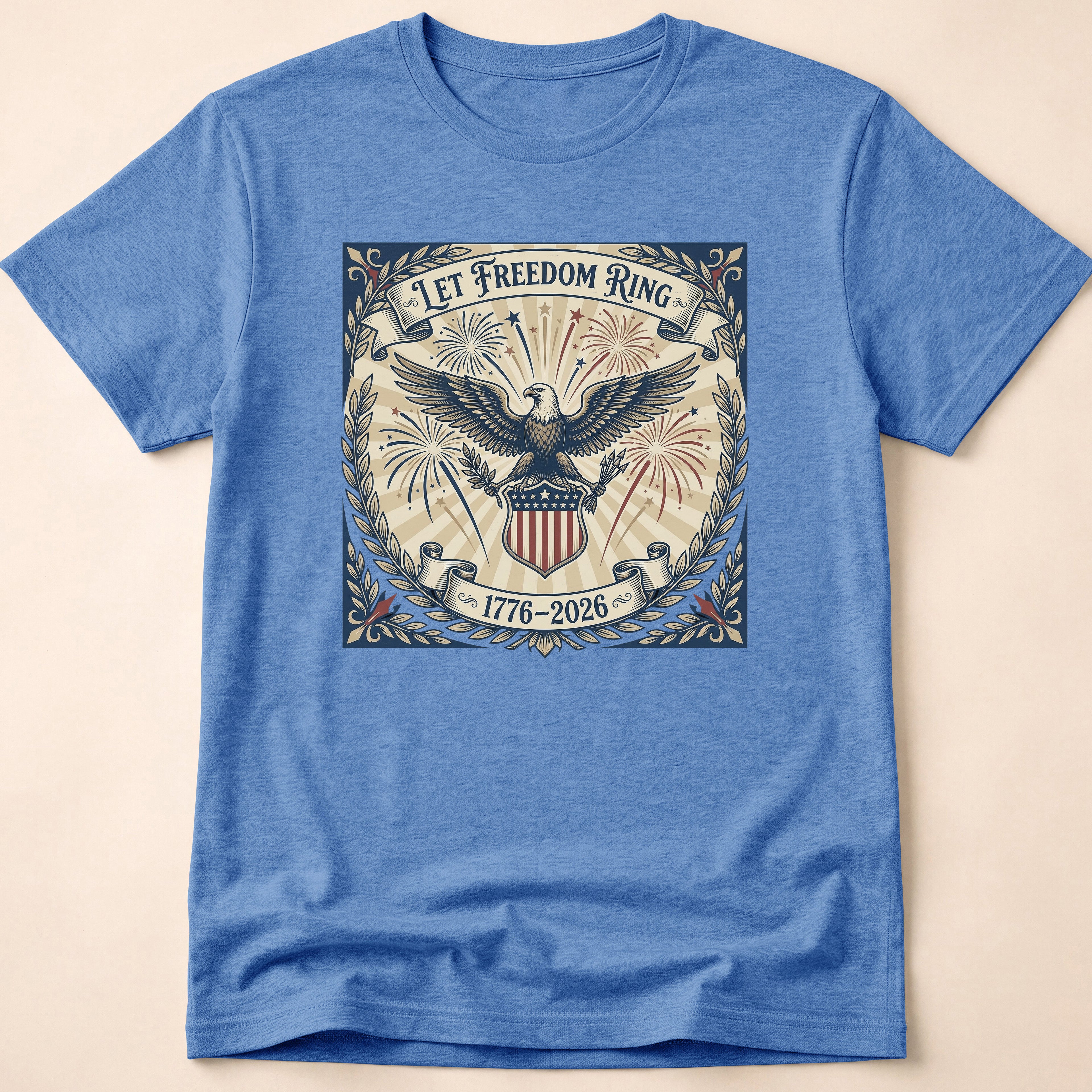 Vintage Let Freedom Ring 2026 Eagle T-Shirt