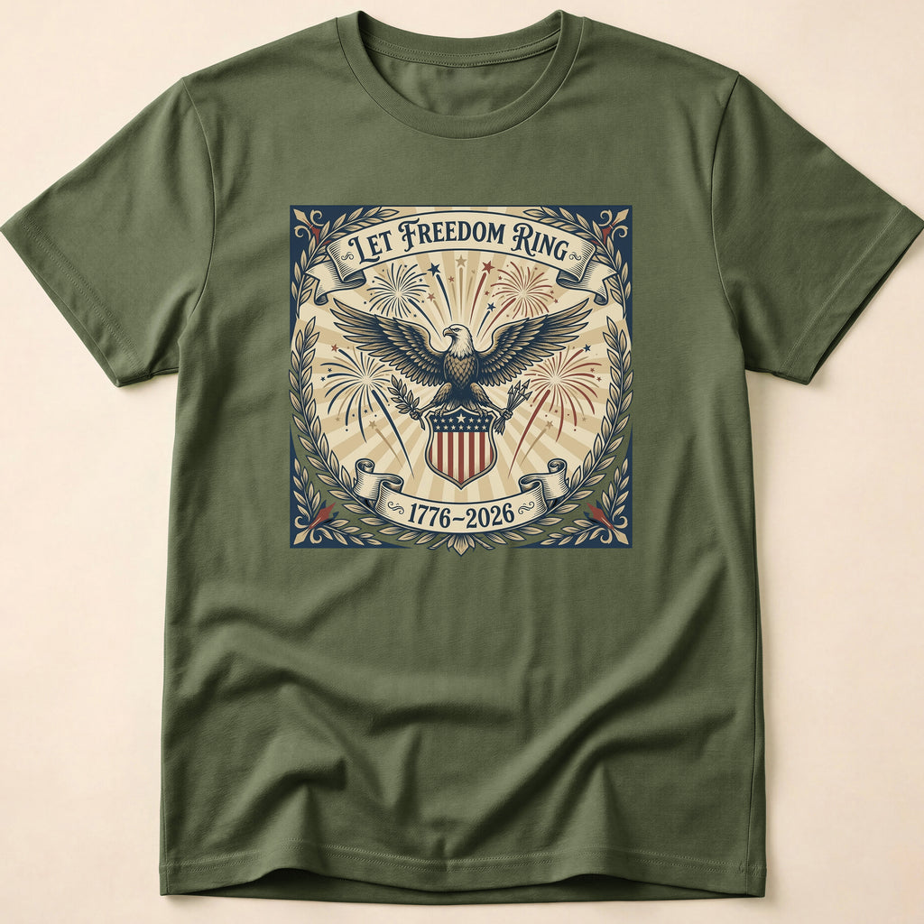 Vintage Let Freedom Ring 2026 Eagle T-Shirt