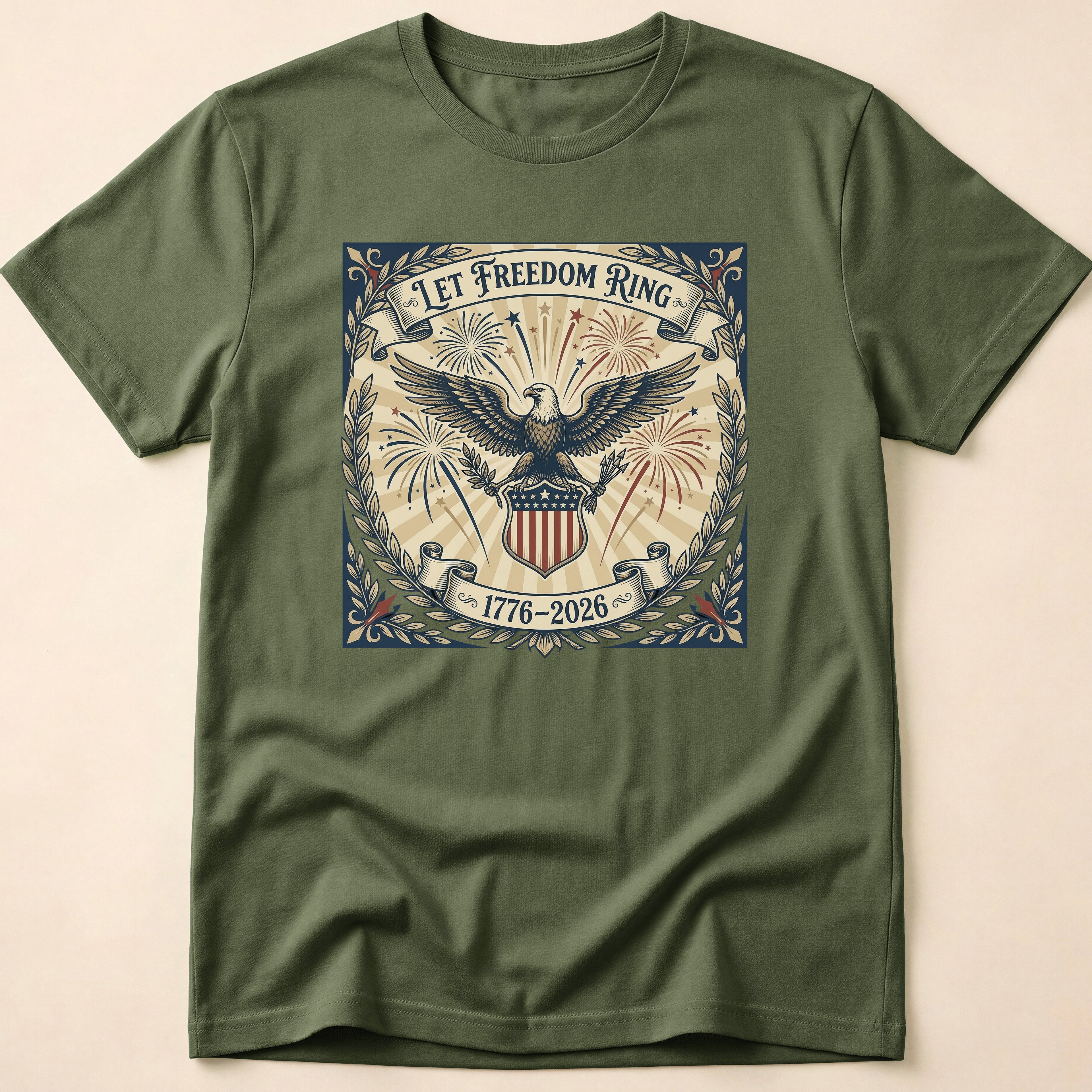Vintage Let Freedom Ring 2026 Eagle T-Shirt