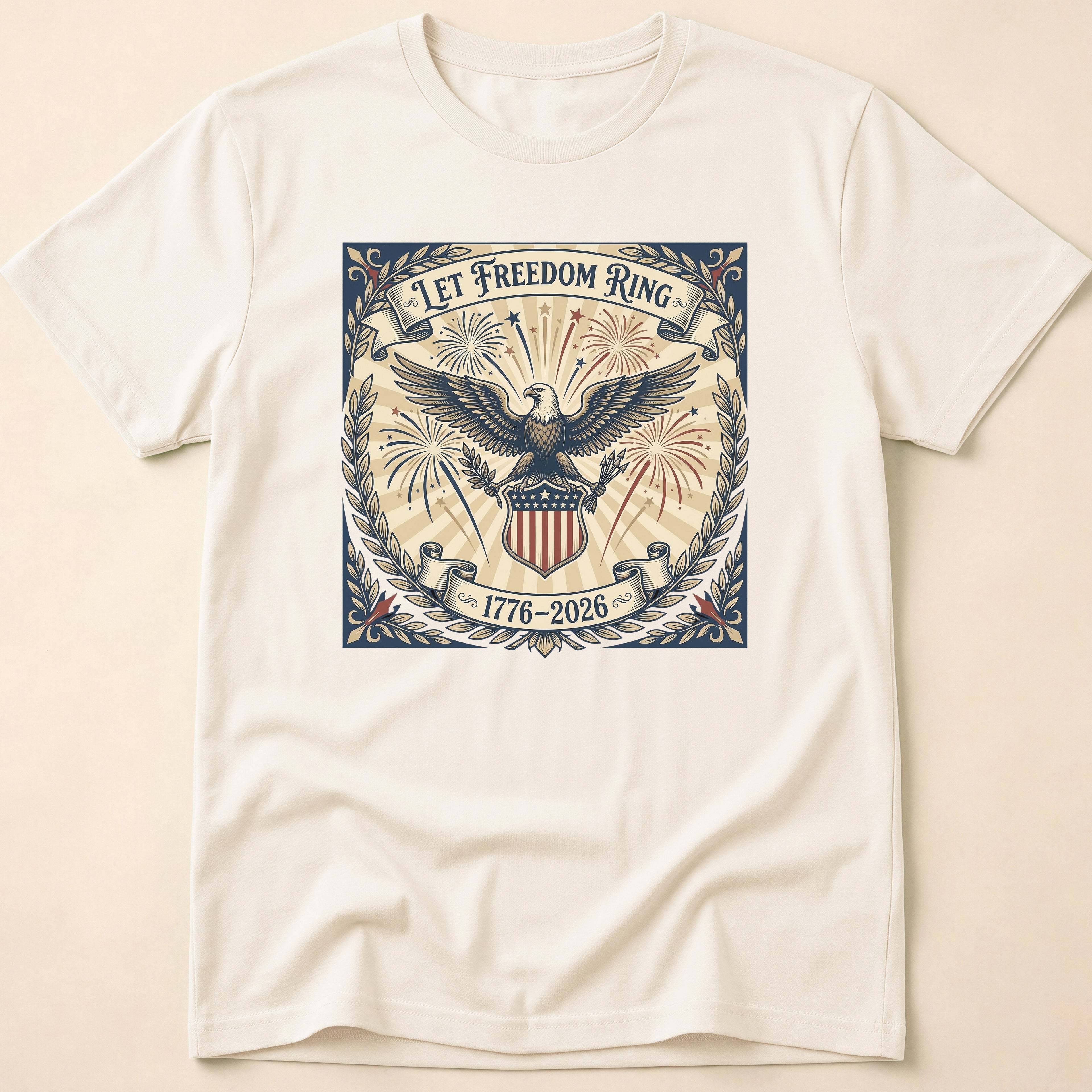 Vintage Let Freedom Ring 2026 Eagle T-Shirt