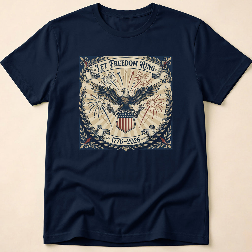 Vintage Let Freedom Ring 2026 Eagle T-Shirt