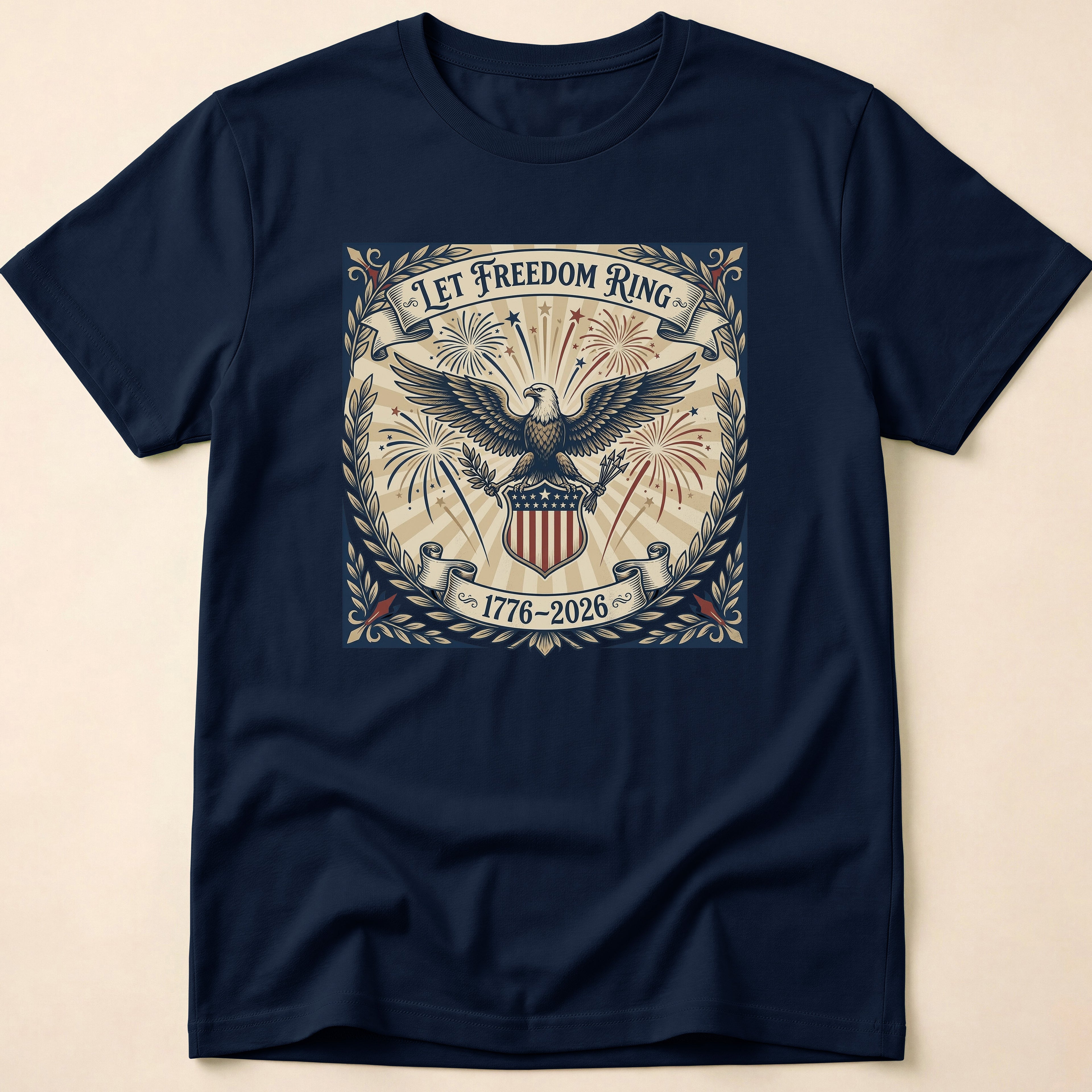 Vintage Let Freedom Ring 2026 Eagle T-Shirt