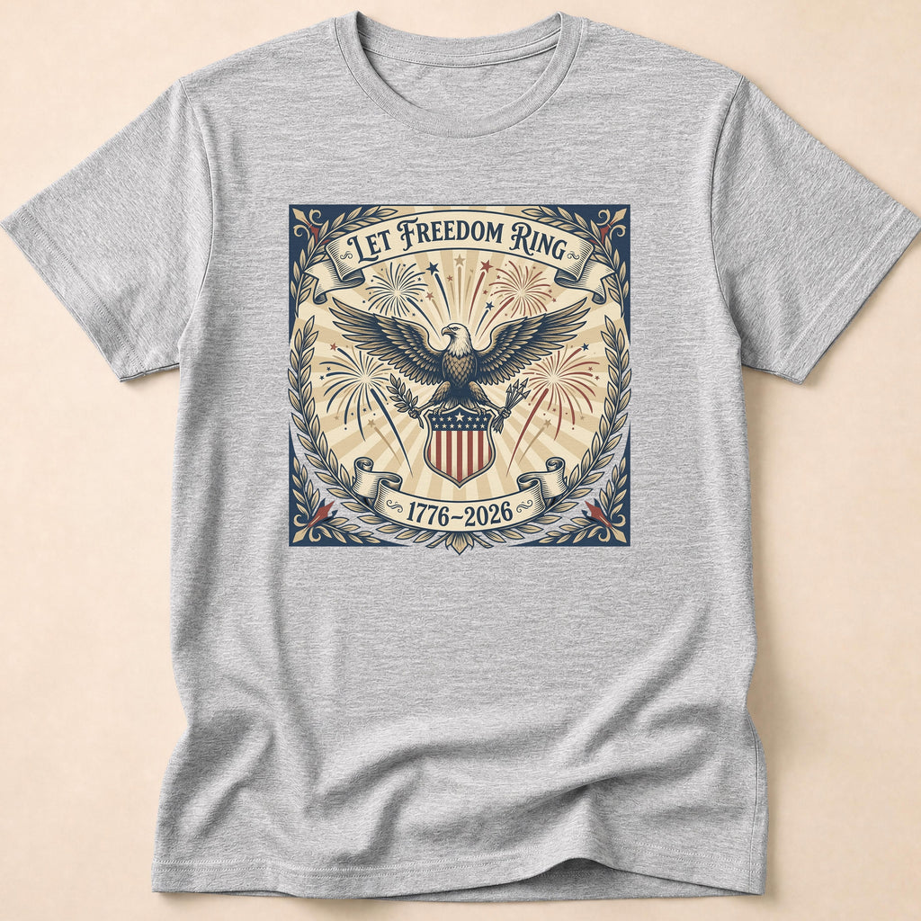 Vintage Let Freedom Ring 2026 Eagle T-Shirt