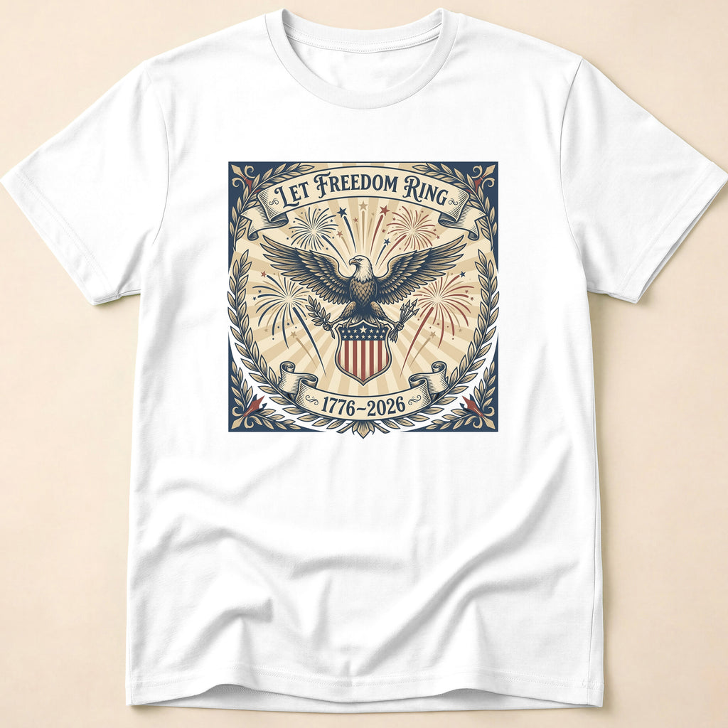 Vintage Let Freedom Ring 2026 Eagle T-Shirt