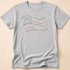 America 250 Minimalist Line Art Flag T-Shirt