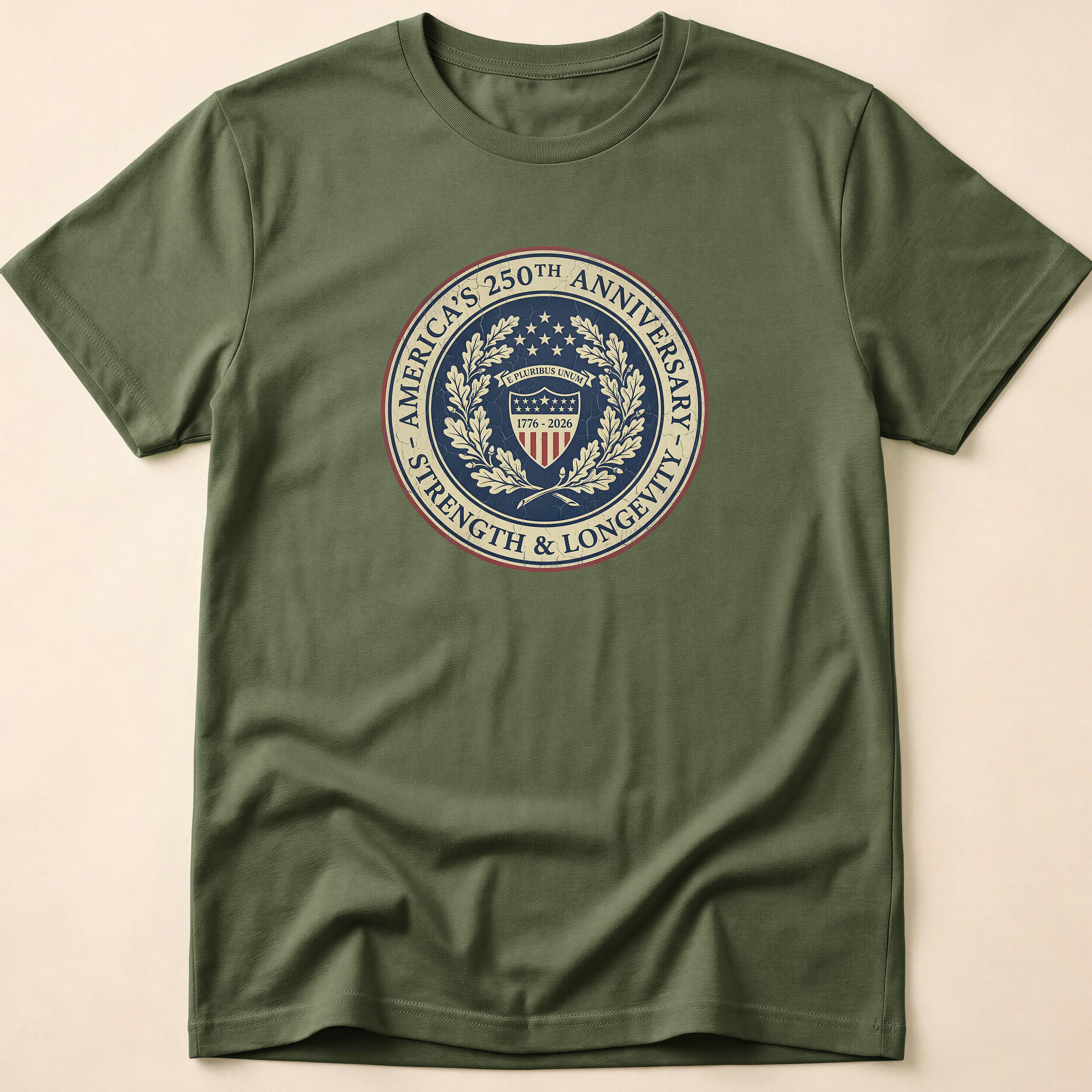 Vintage America 250th Anniversary Strength Seal T-Shirt