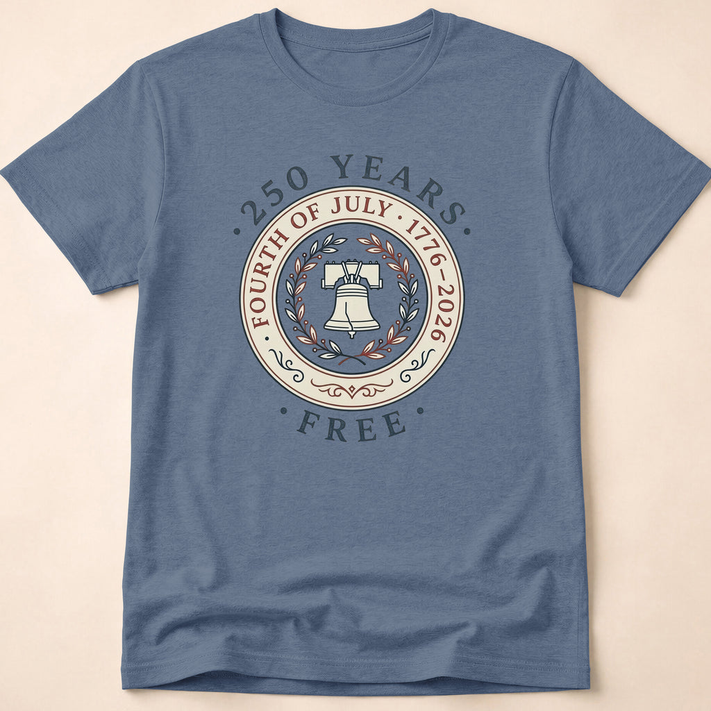 Vintage 250 Years Free Liberty Bell T-Shirt