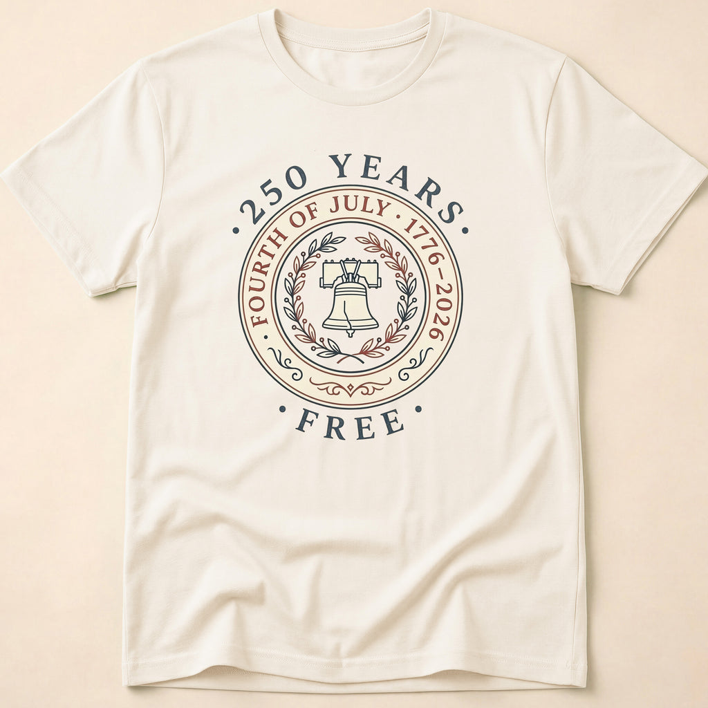 Vintage 250 Years Free Liberty Bell T-Shirt