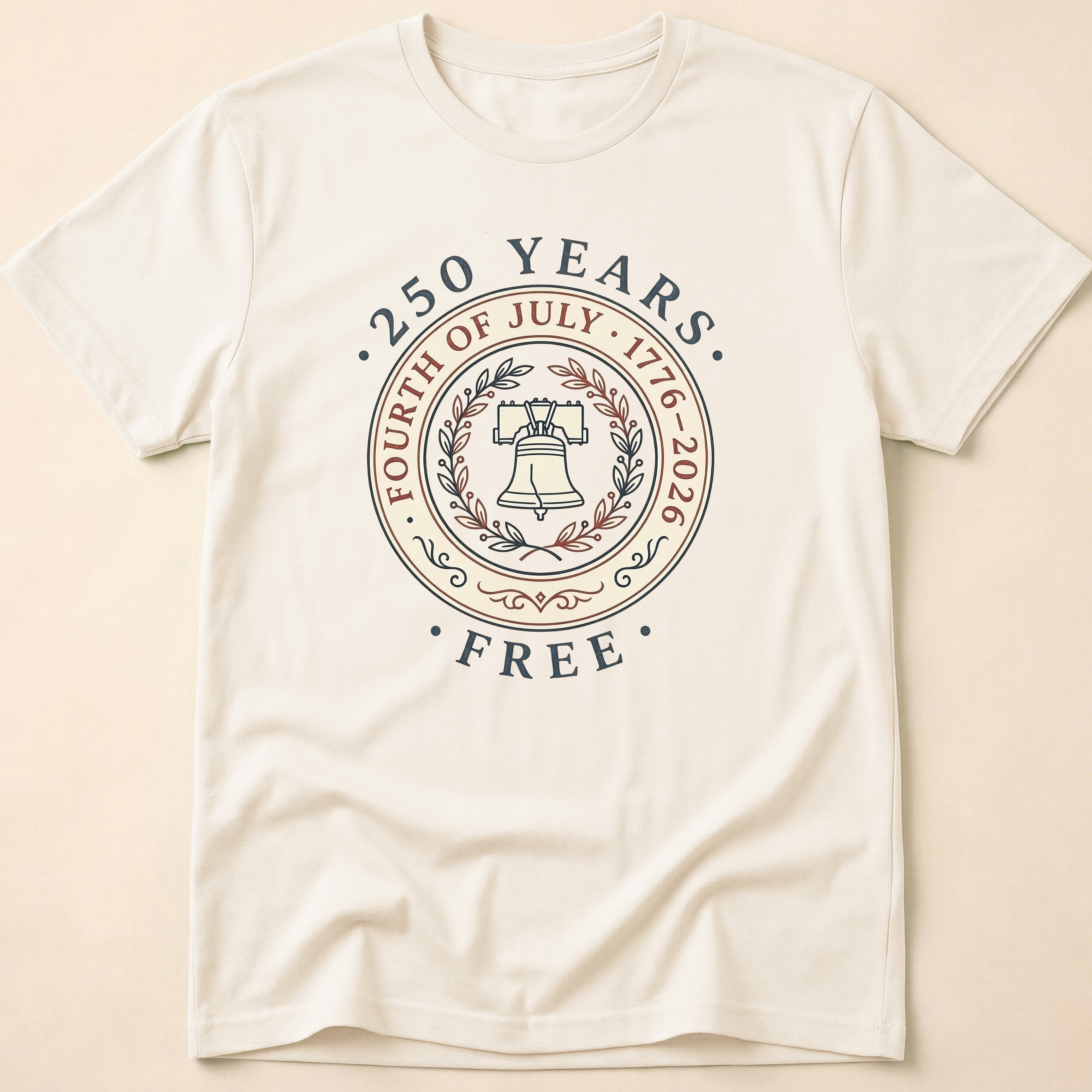 Vintage 250 Years Free Liberty Bell T-Shirt