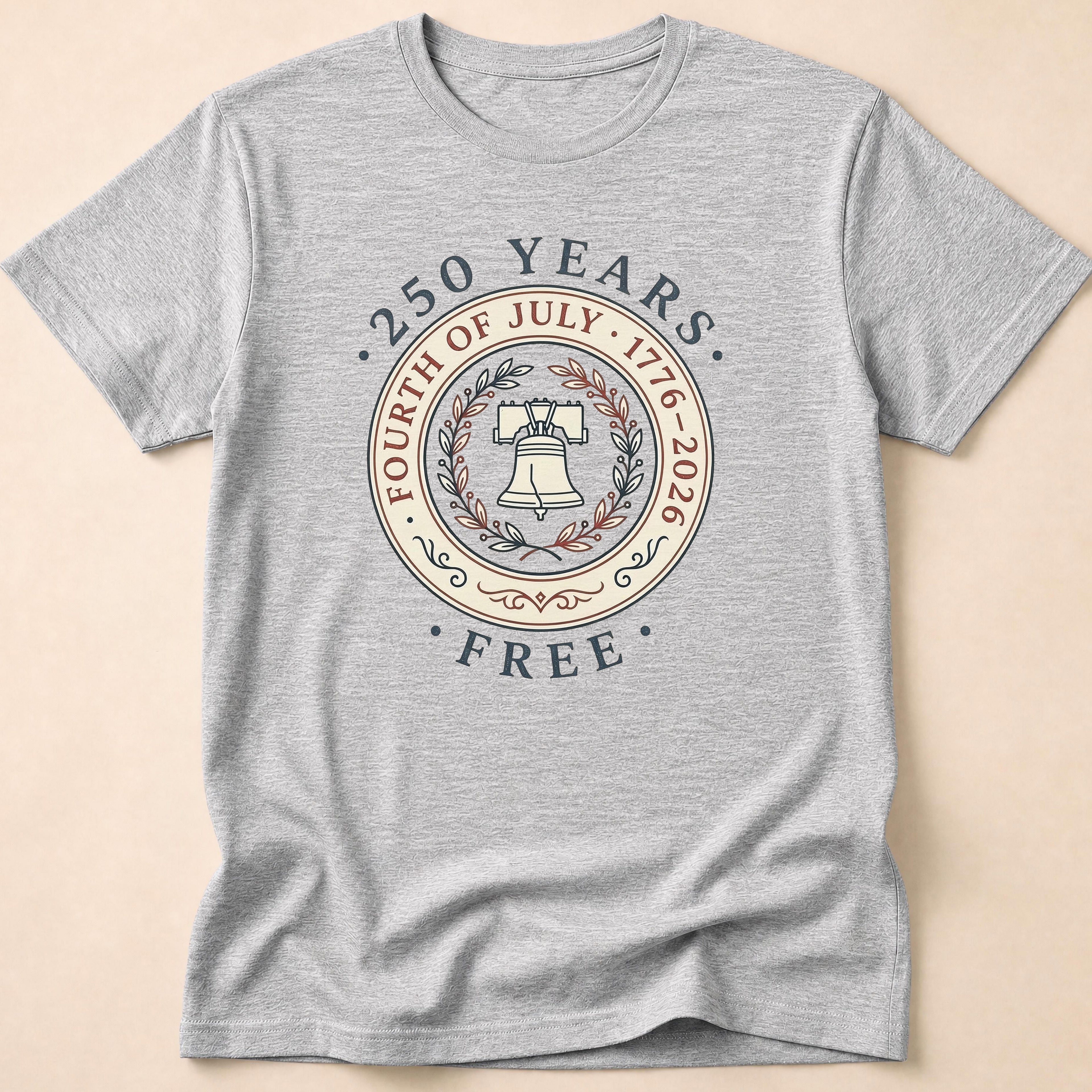 Vintage 250 Years Free Liberty Bell T-Shirt