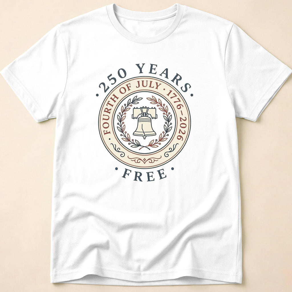 Vintage 250 Years Free Liberty Bell T-Shirt