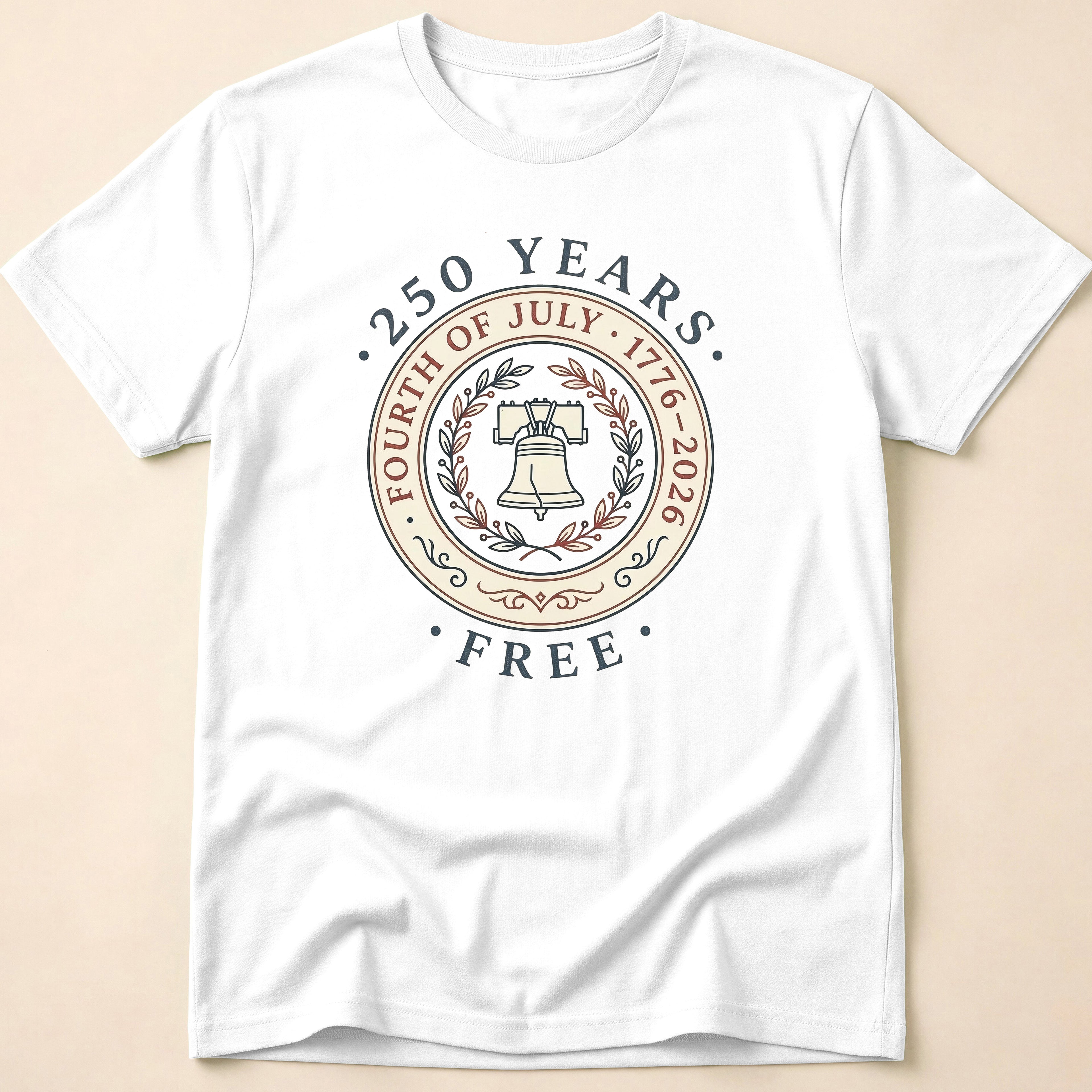 Vintage 250 Years Free Liberty Bell T-Shirt