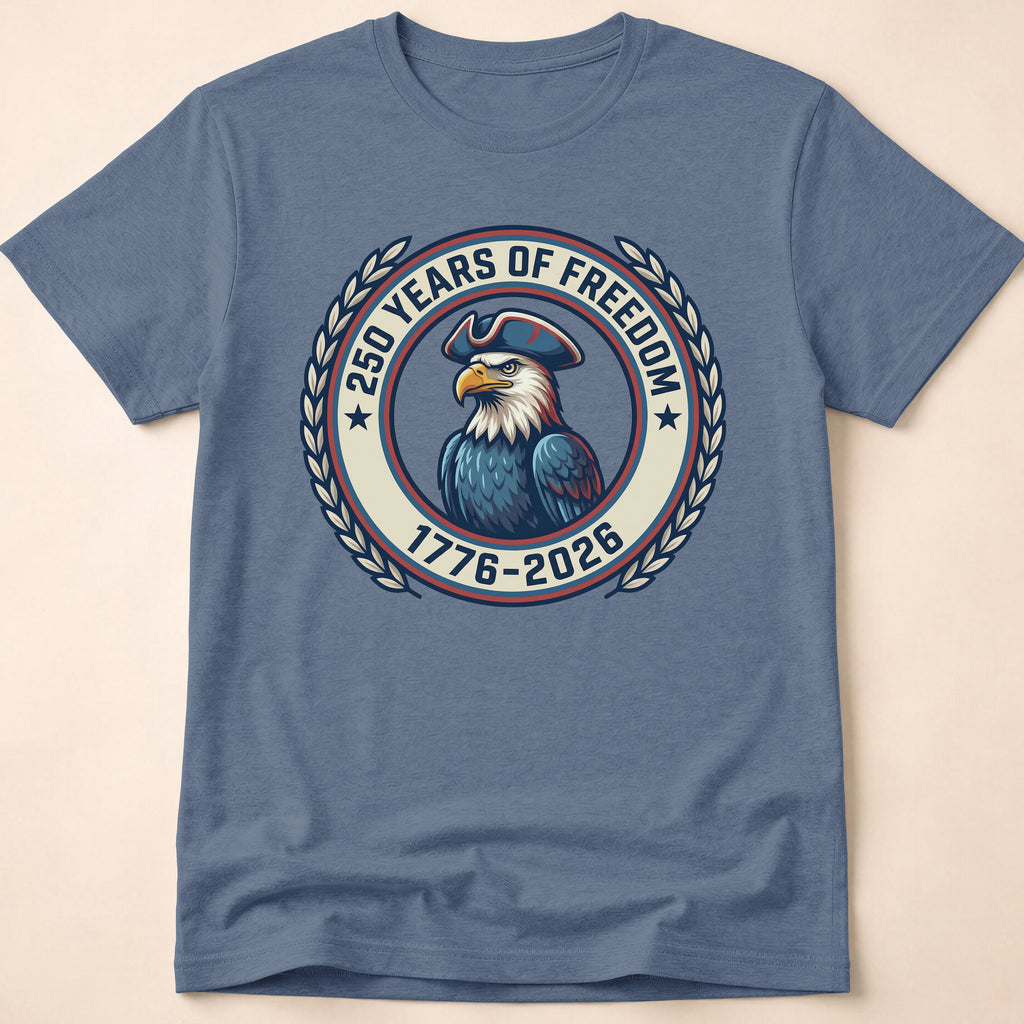 250 Years Of Freedom Colonial Eagle T-Shirt