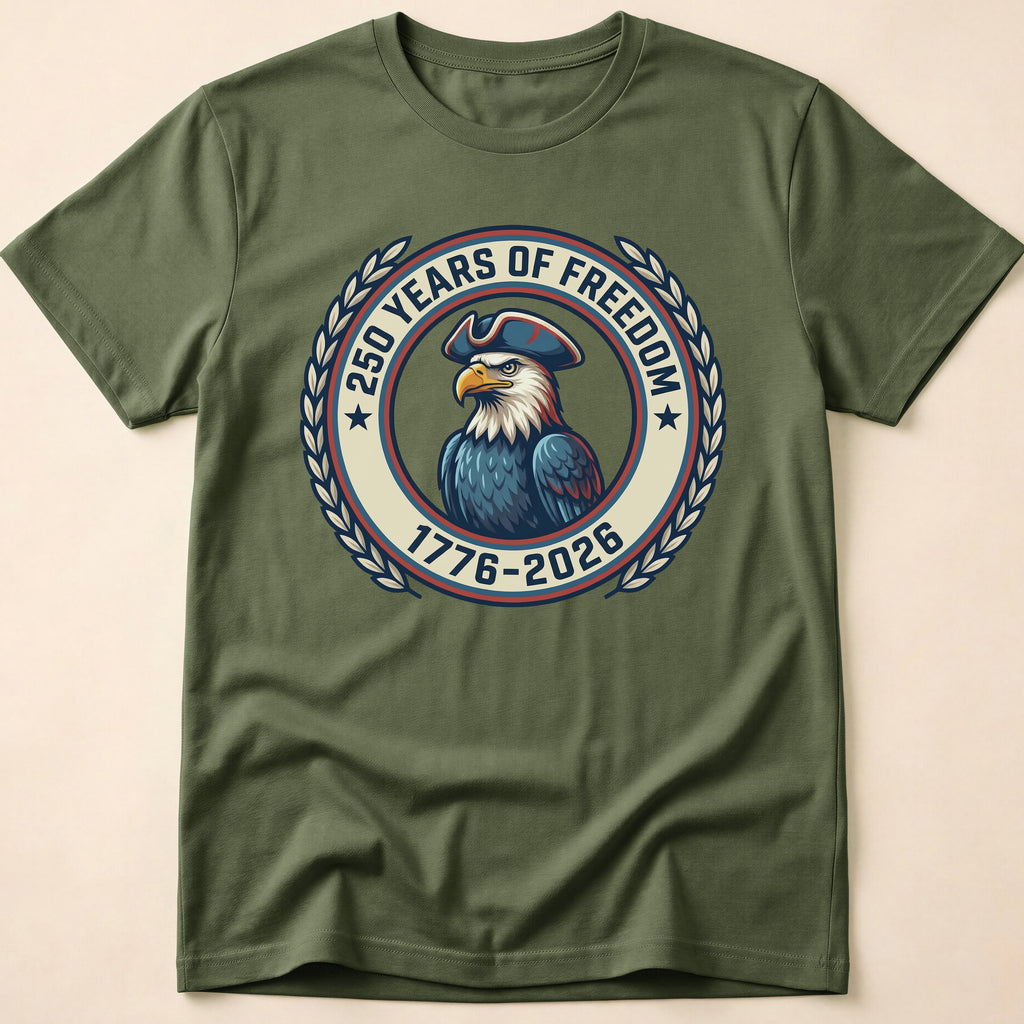 250 Years Of Freedom Colonial Eagle T-Shirt