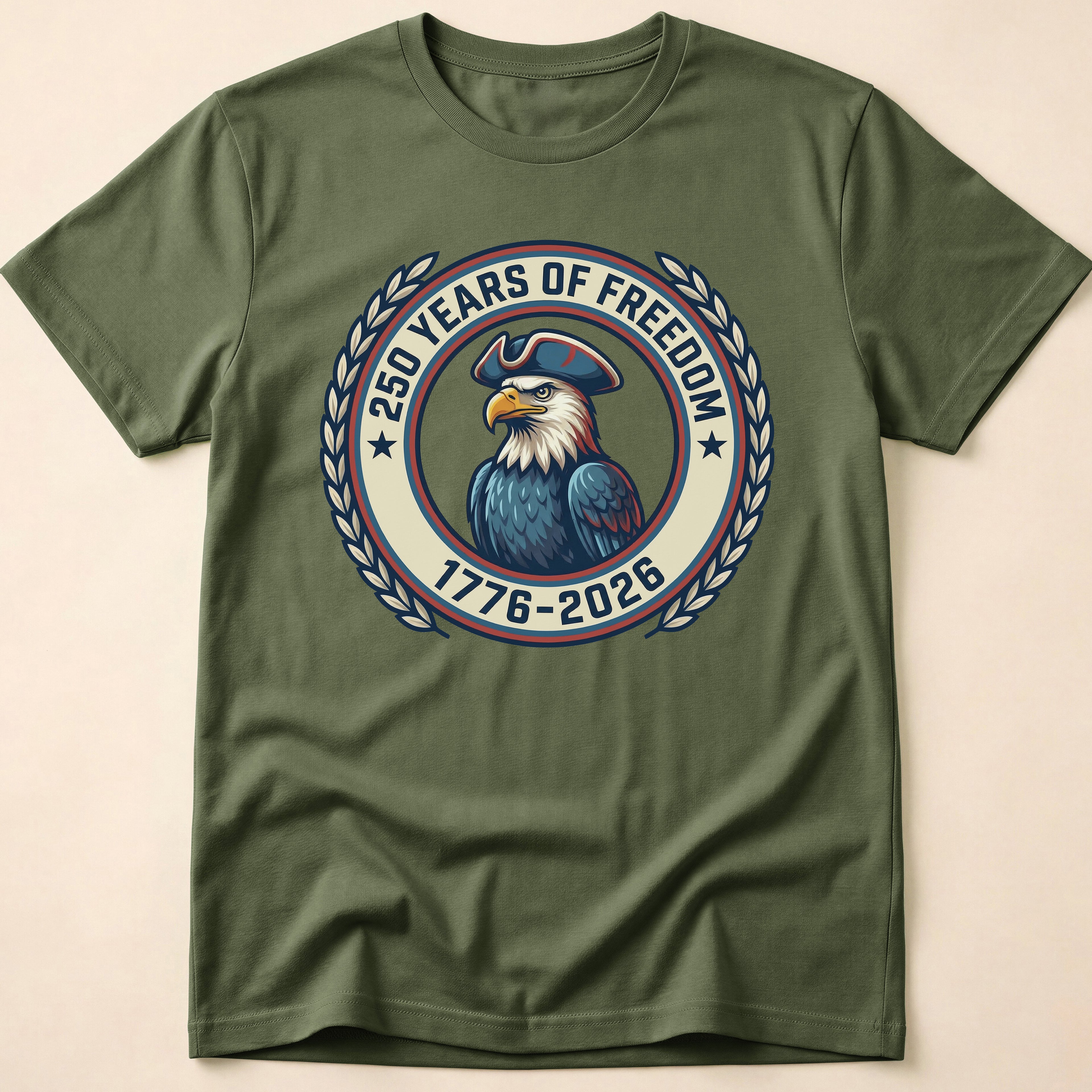 250 Years Of Freedom Colonial Eagle T-Shirt