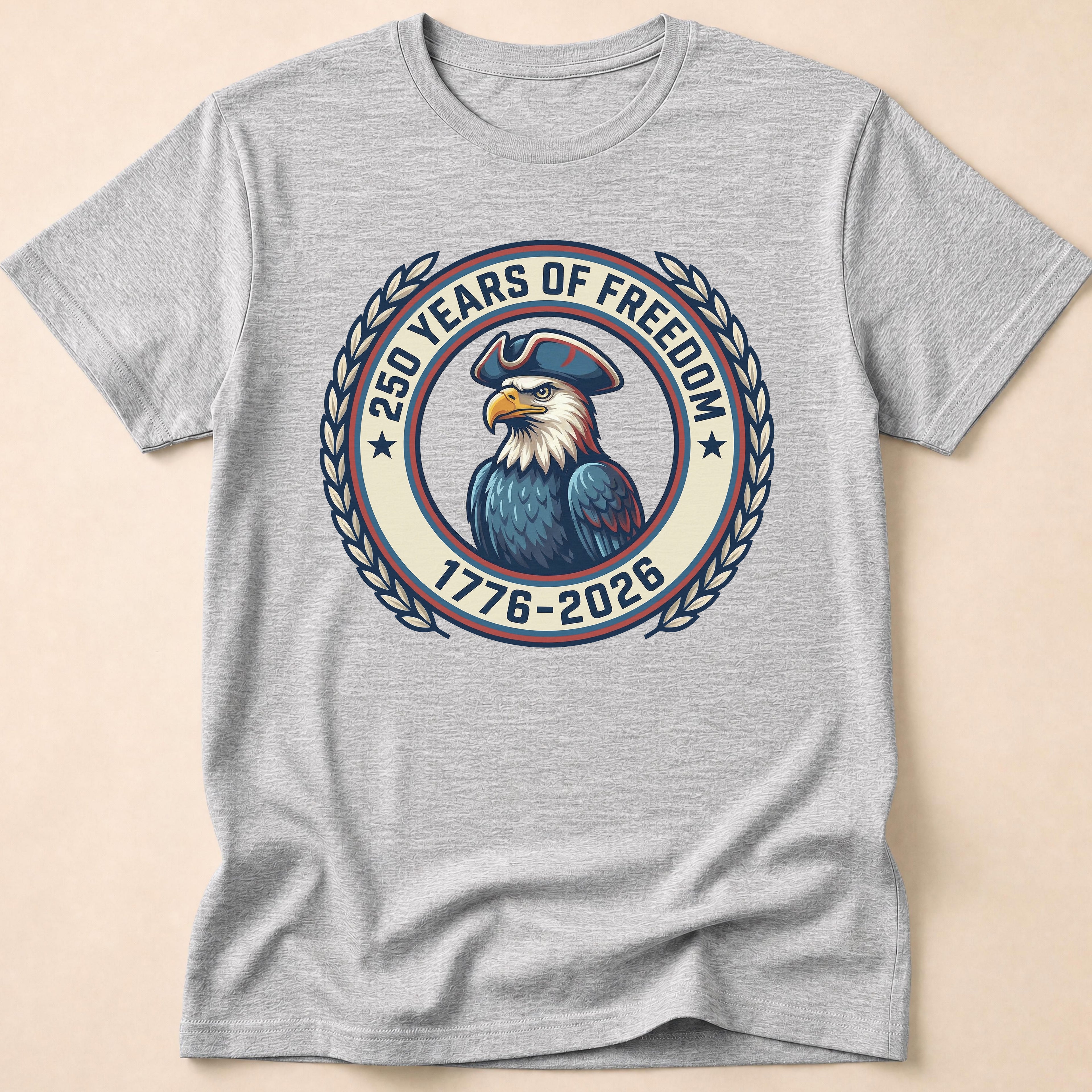 250 Years Of Freedom Colonial Eagle T-Shirt