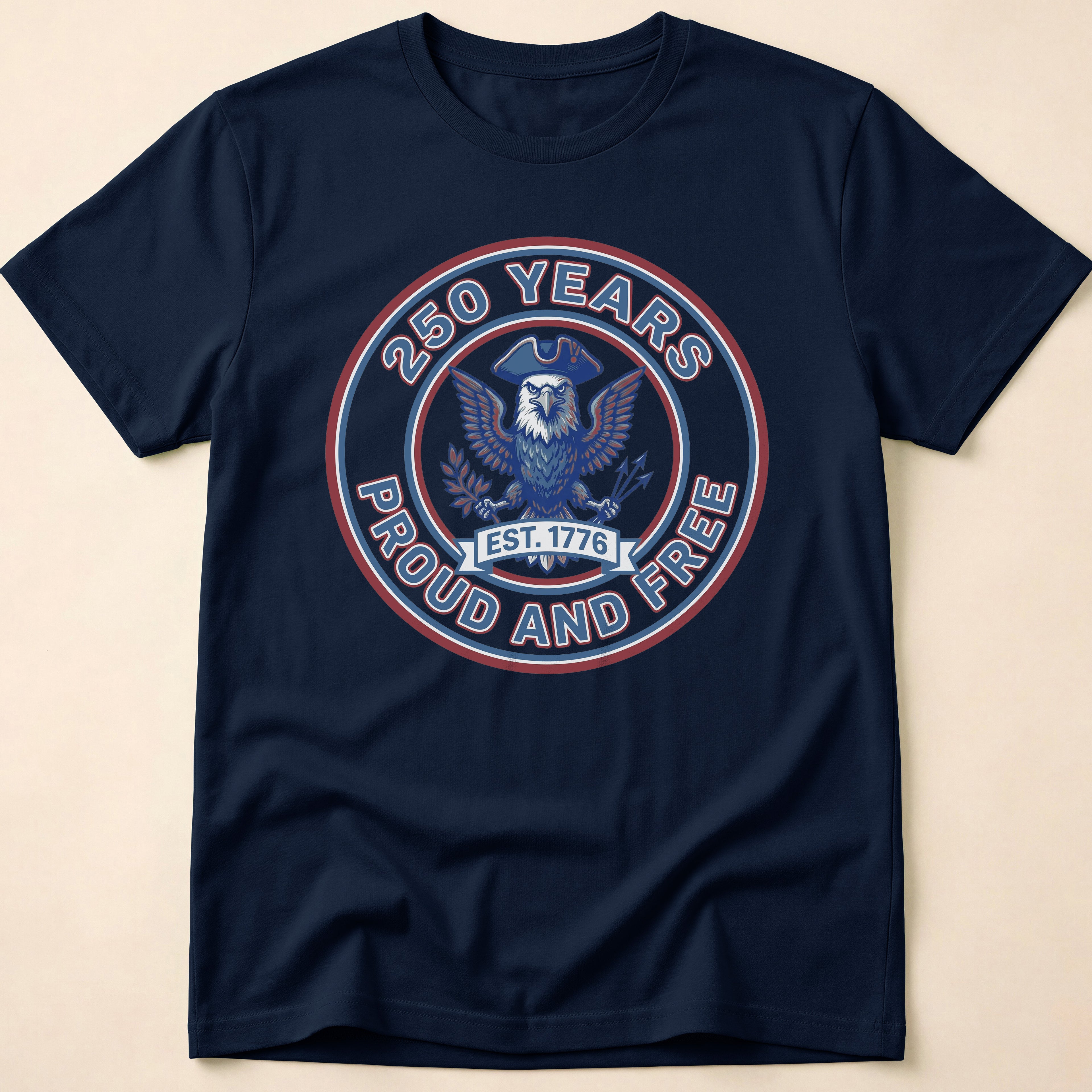 250 Years Proud And Free Eagle T-Shirt