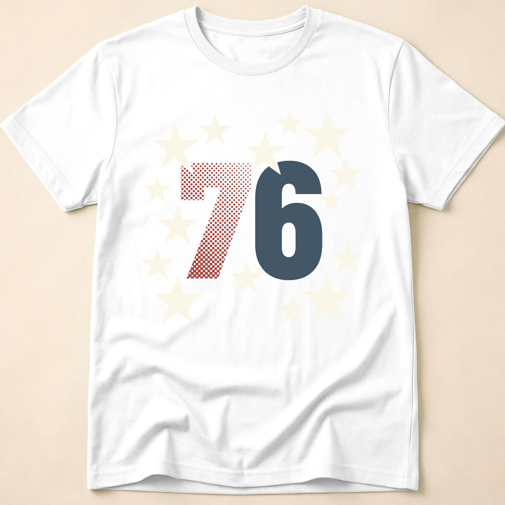 Vintage Spirit Of 76 Stars Patriotic T-Shirt