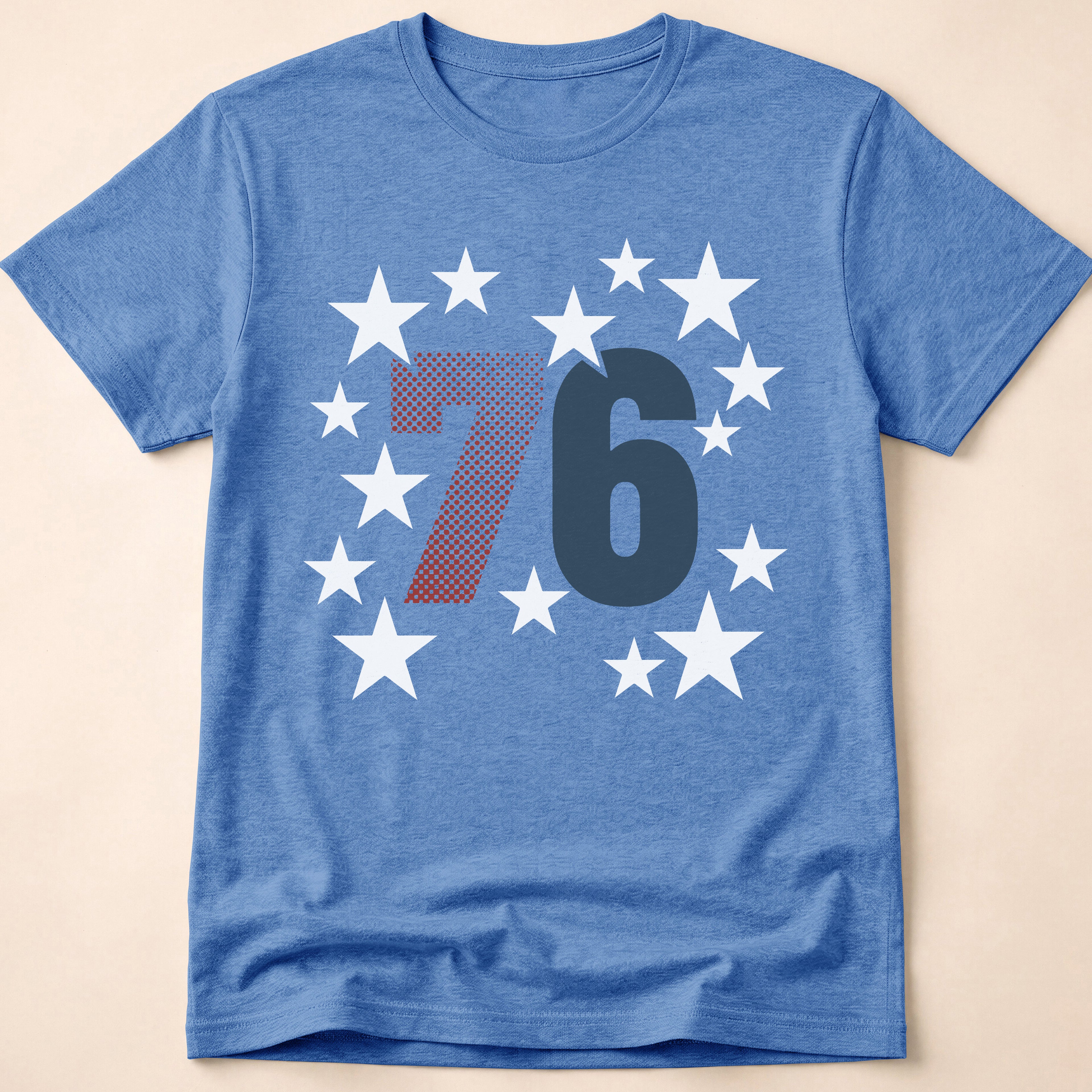 Vintage Spirit Of 76 Stars Patriotic T-Shirt