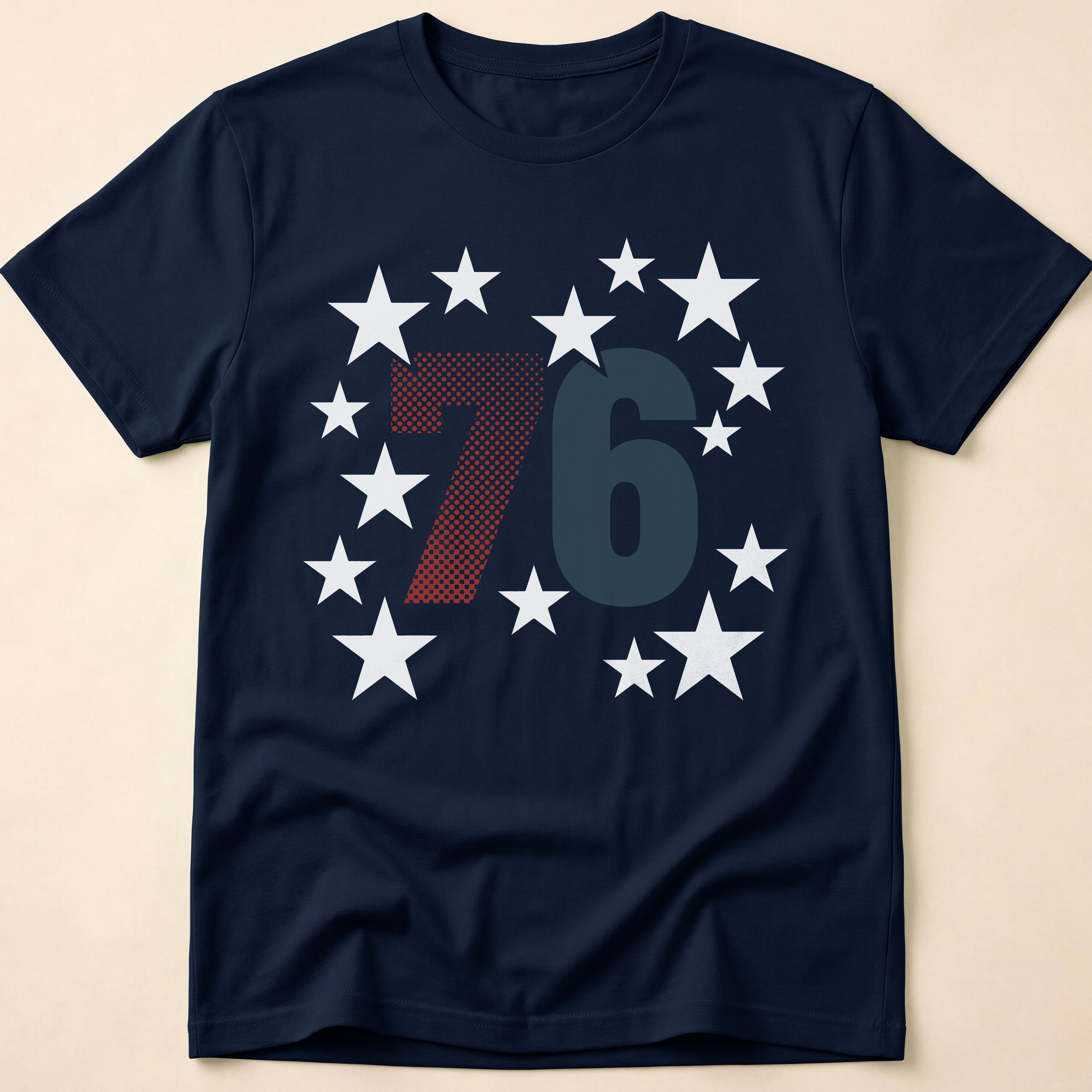 Vintage Spirit Of 76 Stars Patriotic T-Shirt