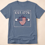 8-Bit Retro Eagle Shield 1776 T-Shirt