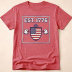 8-Bit Retro Eagle Shield 1776 T-Shirt