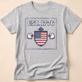 8-Bit Retro Eagle Shield 1776 T-Shirt