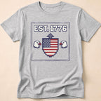 8-Bit Retro Eagle Shield 1776 T-Shirt