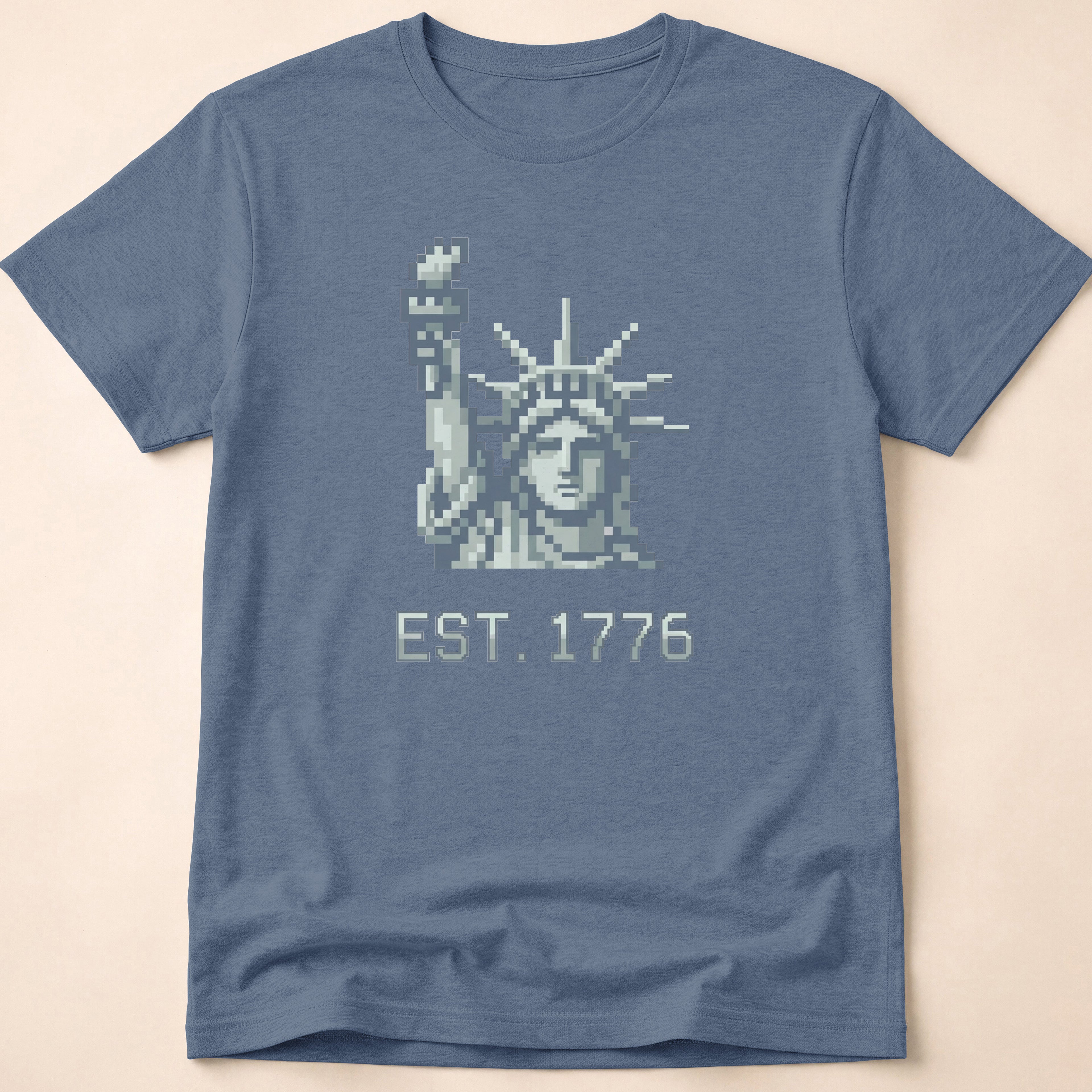 8-Bit Retro Statue Of Liberty 1776 T-Shirt