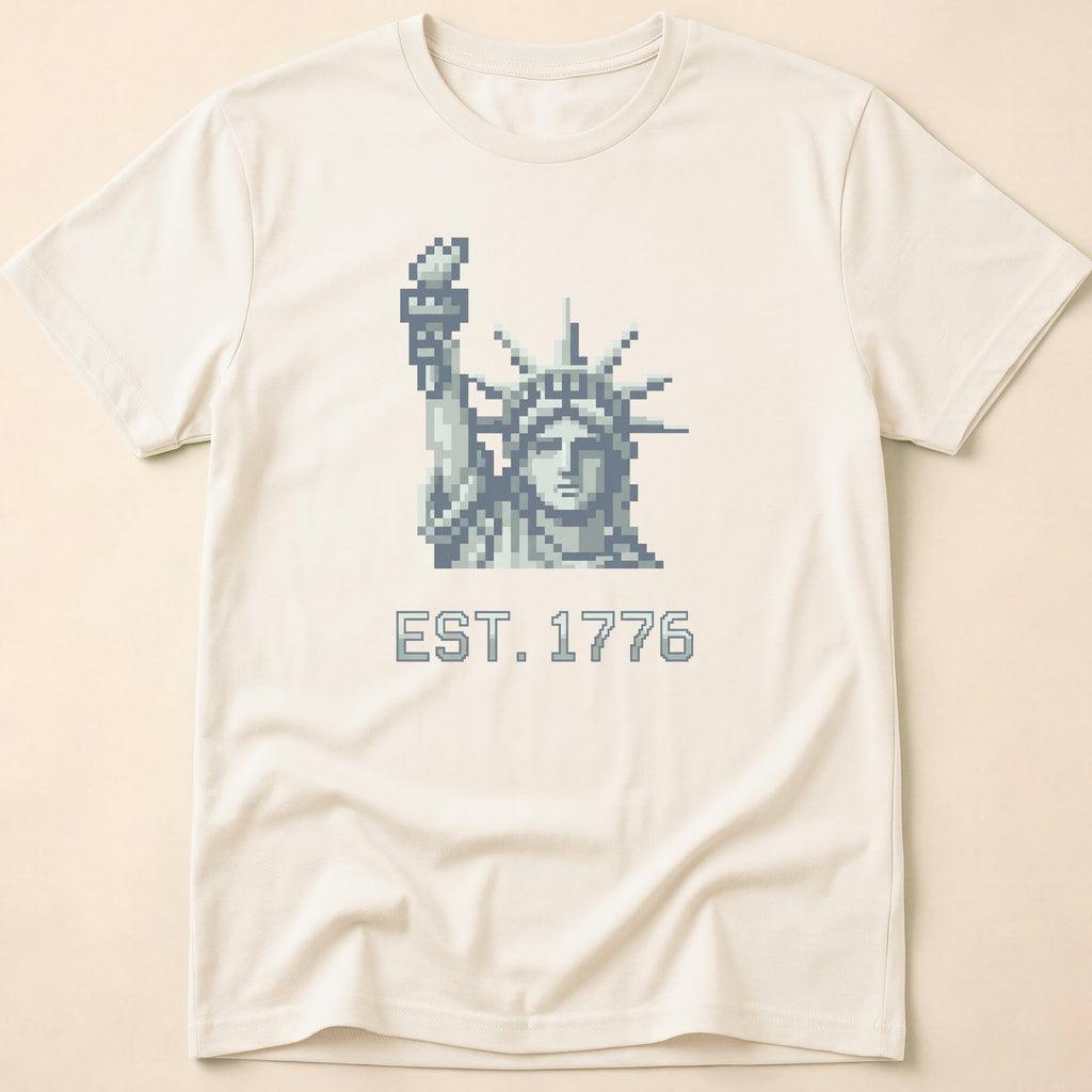 8-Bit Retro Statue Of Liberty 1776 T-Shirt