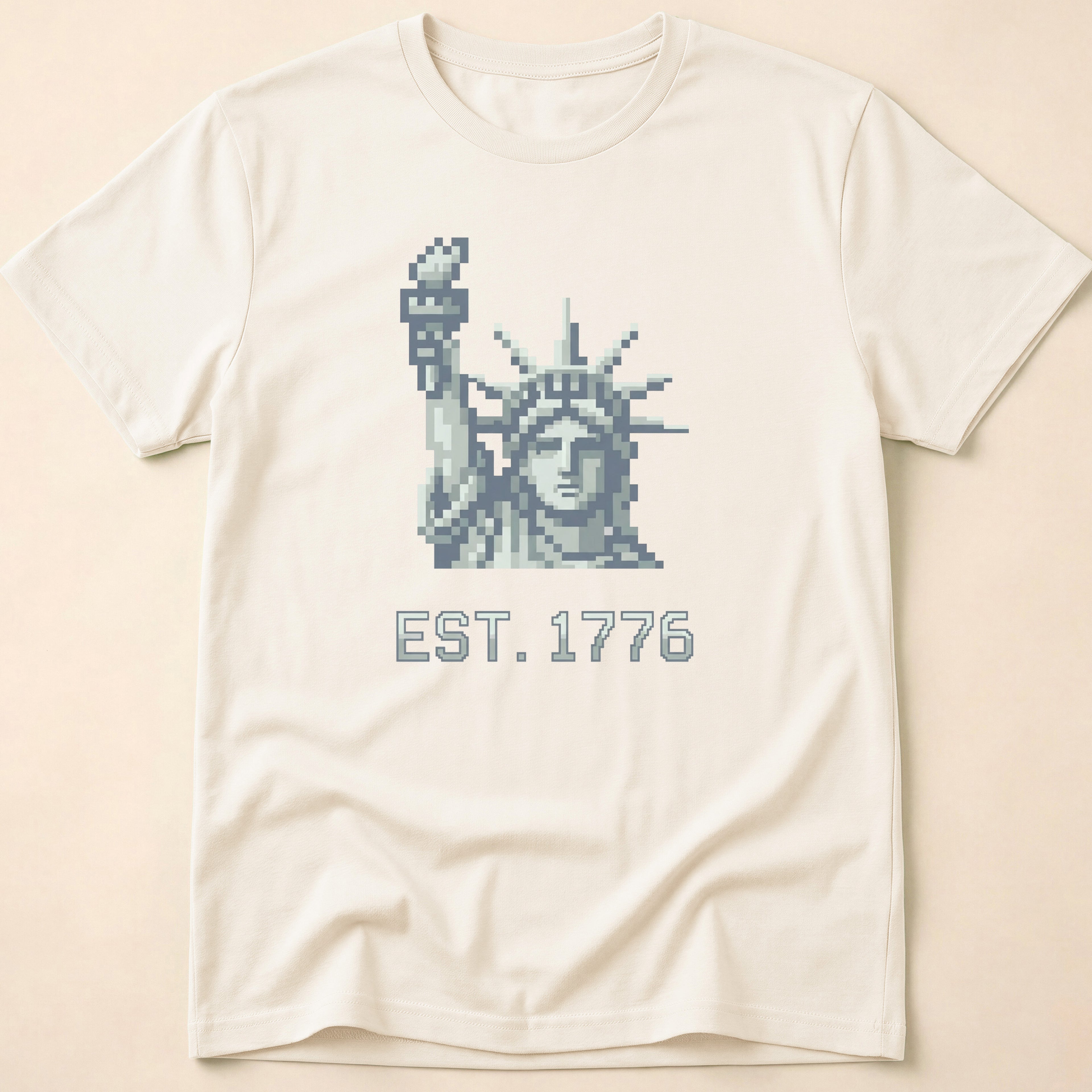 8-Bit Retro Statue Of Liberty 1776 T-Shirt