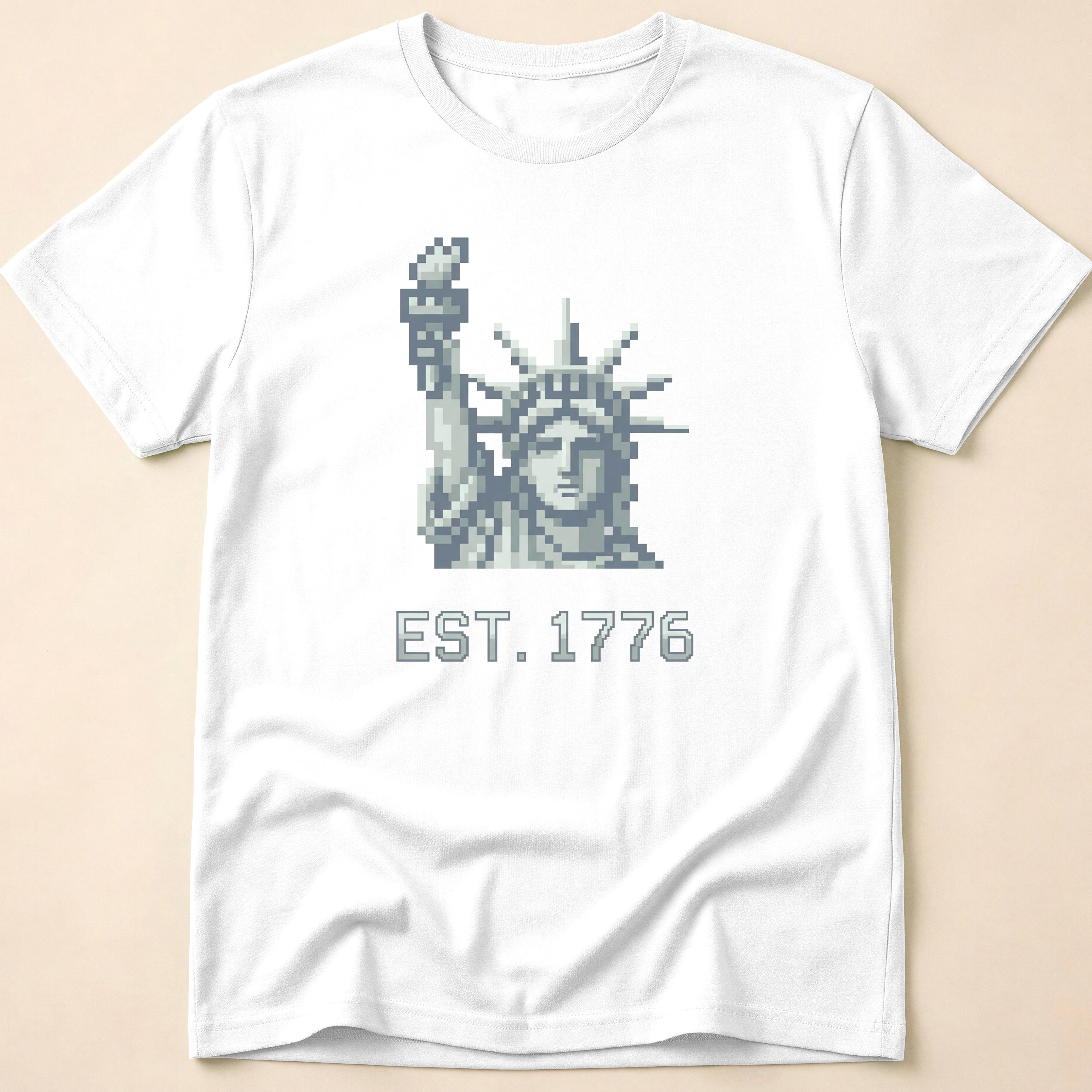8-Bit Retro Statue Of Liberty 1776 T-Shirt