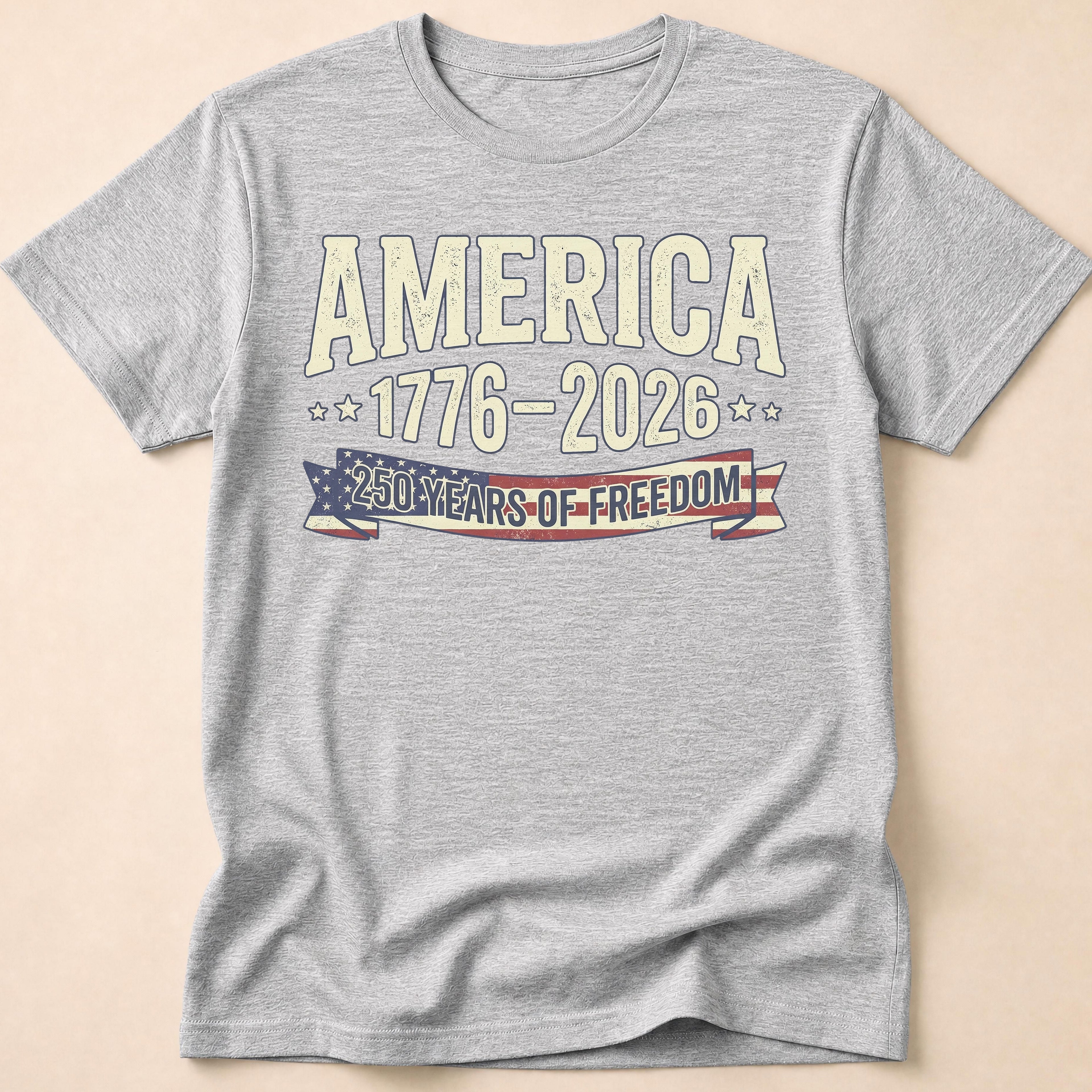 Vintage America 250 Years Of Freedom T-Shirt